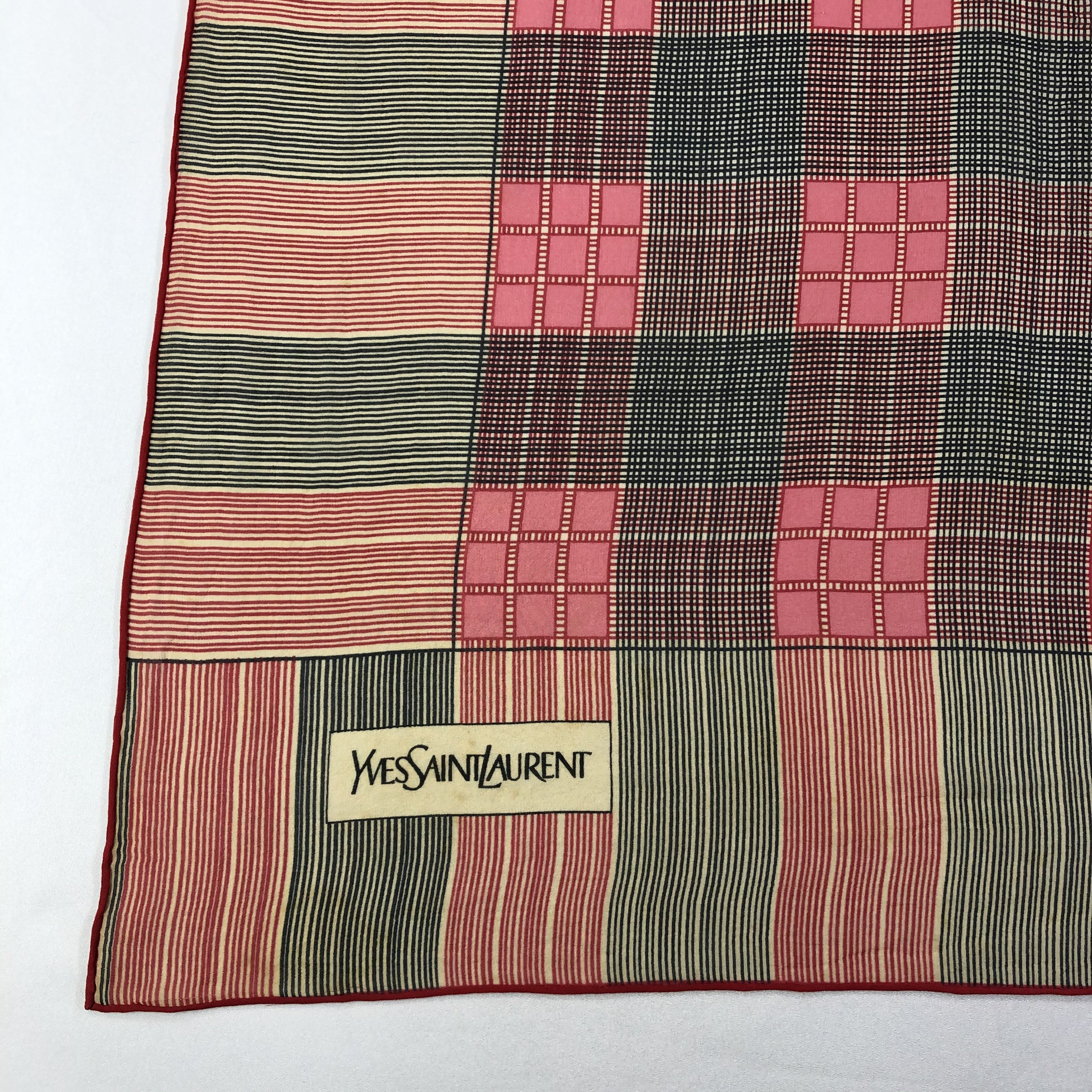 Vintage × Yves Saint Laurent Vintage Yves Saint Laurent Silk Scarf Size ONE SIZE - 3 Thumbnail