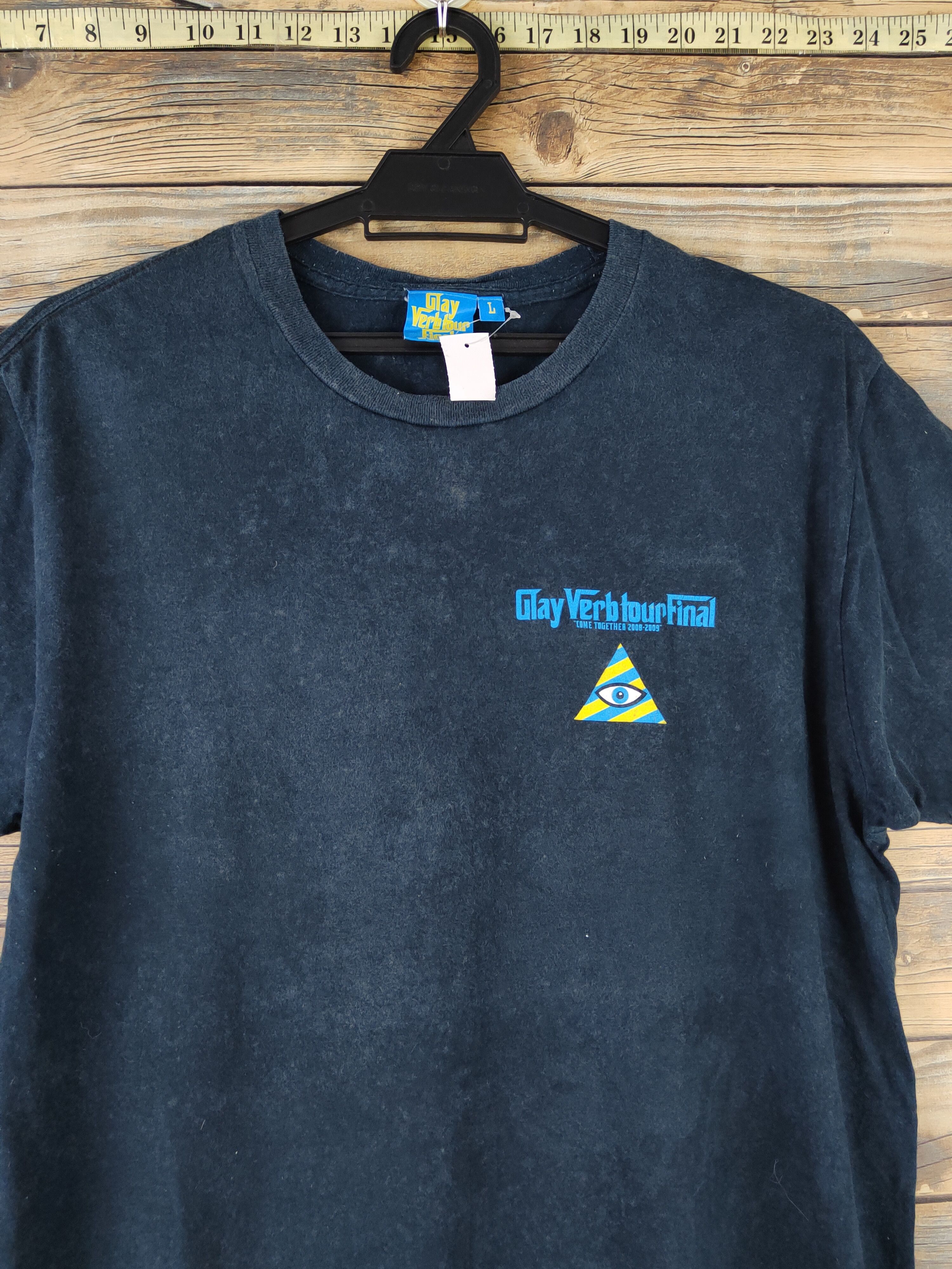 Japanese Brand DL Glay Verb Tour Final Navy Short Sleeve T-shirt #1402 Size US L / EU 52-54 / 3 - 2 Thumbnail