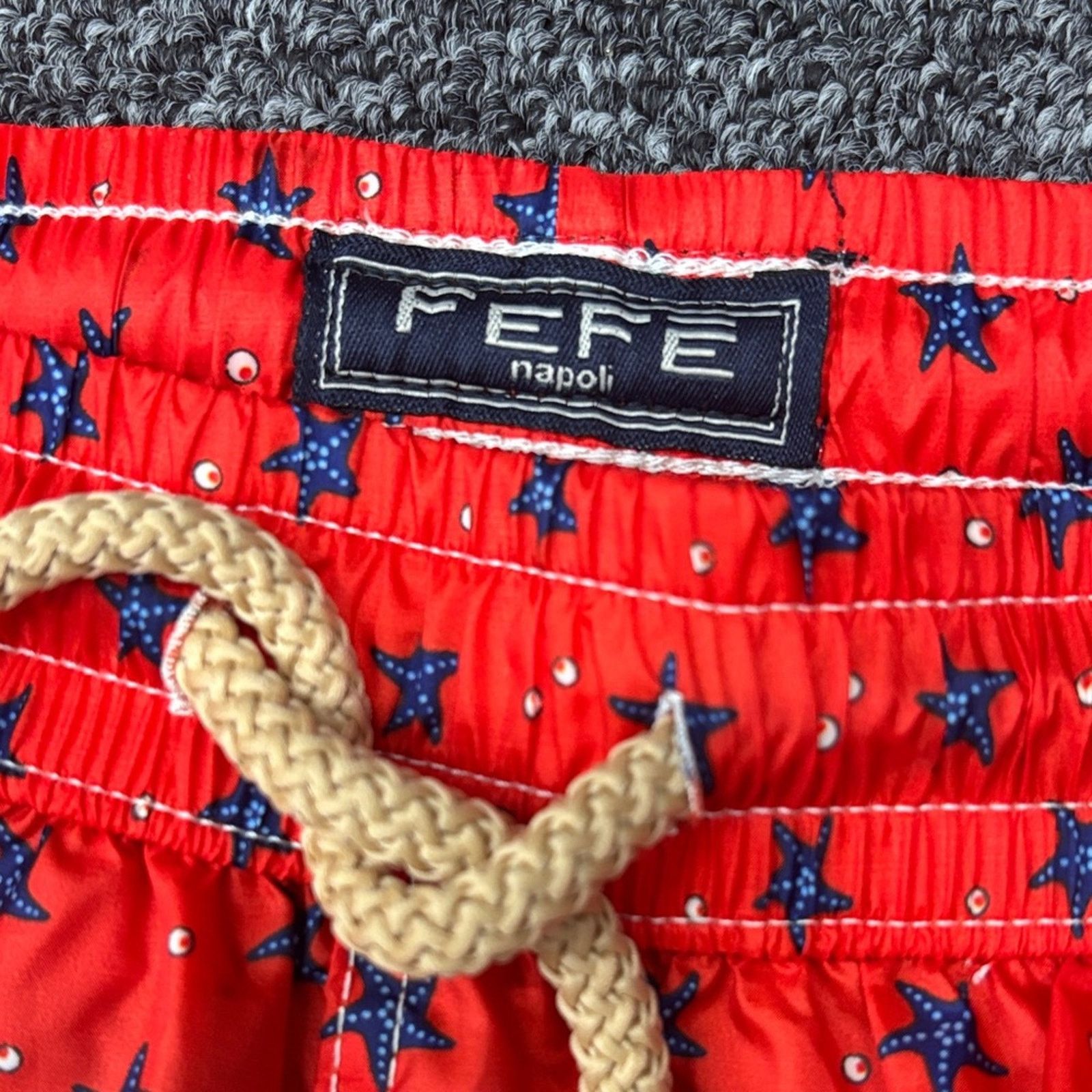 Other NWT FEFE Stylish Red Star Print Swim Trunks size 3XL Size US 44 / EU 60 - 3 Thumbnail