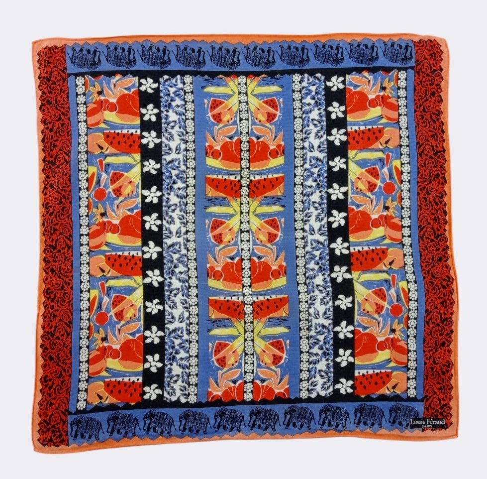 Louis Feraud Vintage Louis Feraud Handkerchief Neckerchief Bandana H584H Size ONE SIZE - 1 Thumbnail