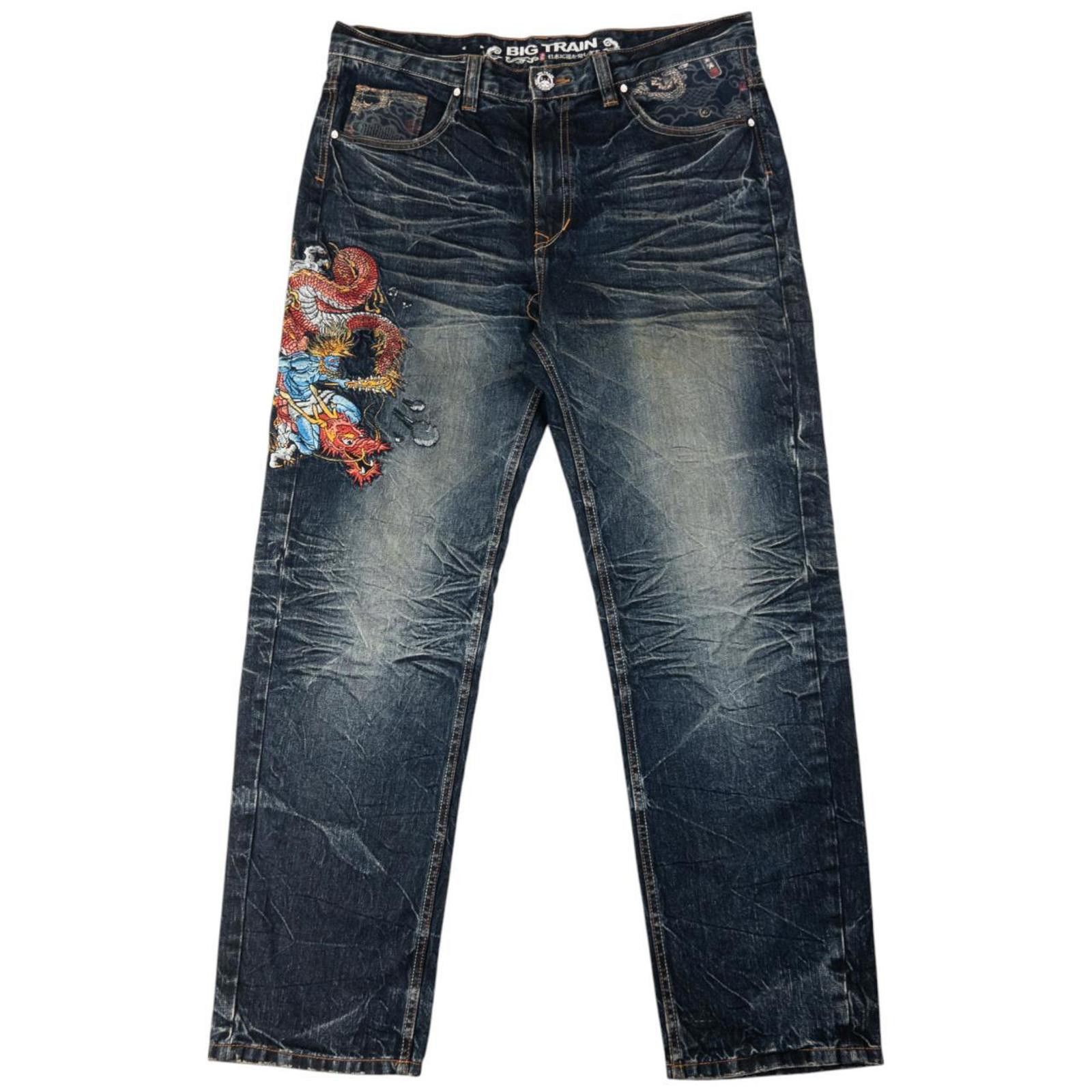 Other Vintage Big Train Patchwork Japanese Denim Jeans Size W38 Size US 38 / EU 54 - 4 Thumbnail