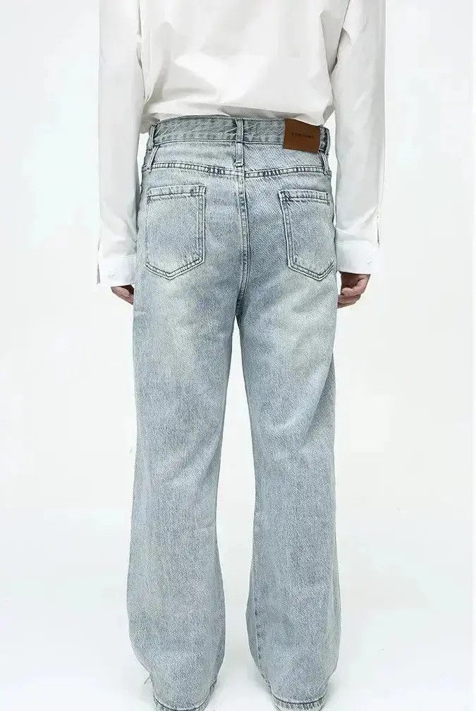 Japanese Brand Streetwear Wide Leg Baggy Vintage Washed Jeans pants y2k Size US 34 / EU 50 - 6 Thumbnail