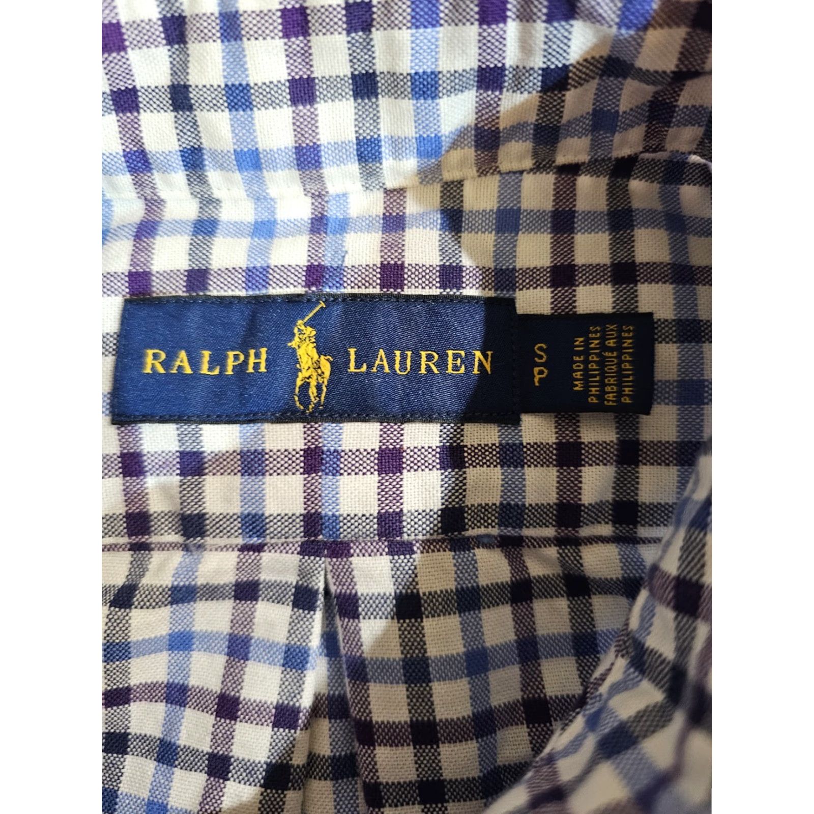 Ralph Lauren Ralph Lauren NWTs Classic Oxford Button-up Shirt Blue Purple Check Mens Sm Size US S / EU 44-46 / 1 - 5 Thumbnail
