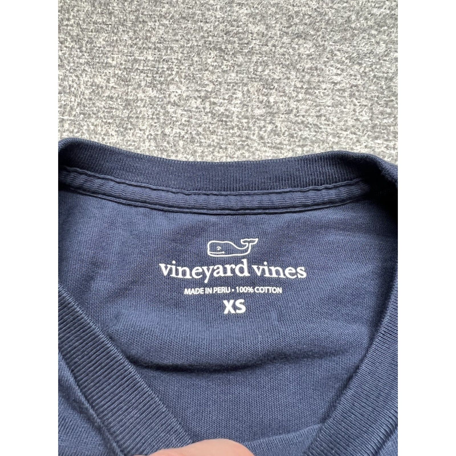 Vineyard Vines Vineyard Vines Men's XS Blue Graphic Long Sleeve Pocket Tee Shirt Size US XS / EU 42 / 0 - 6 Thumbnail