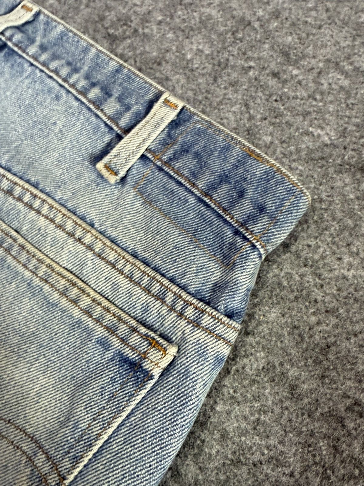 Levi's 80s Vintage Levis 575 Orange Tab Muddy Light Wash Jeans Size US 35 - 19 Thumbnail