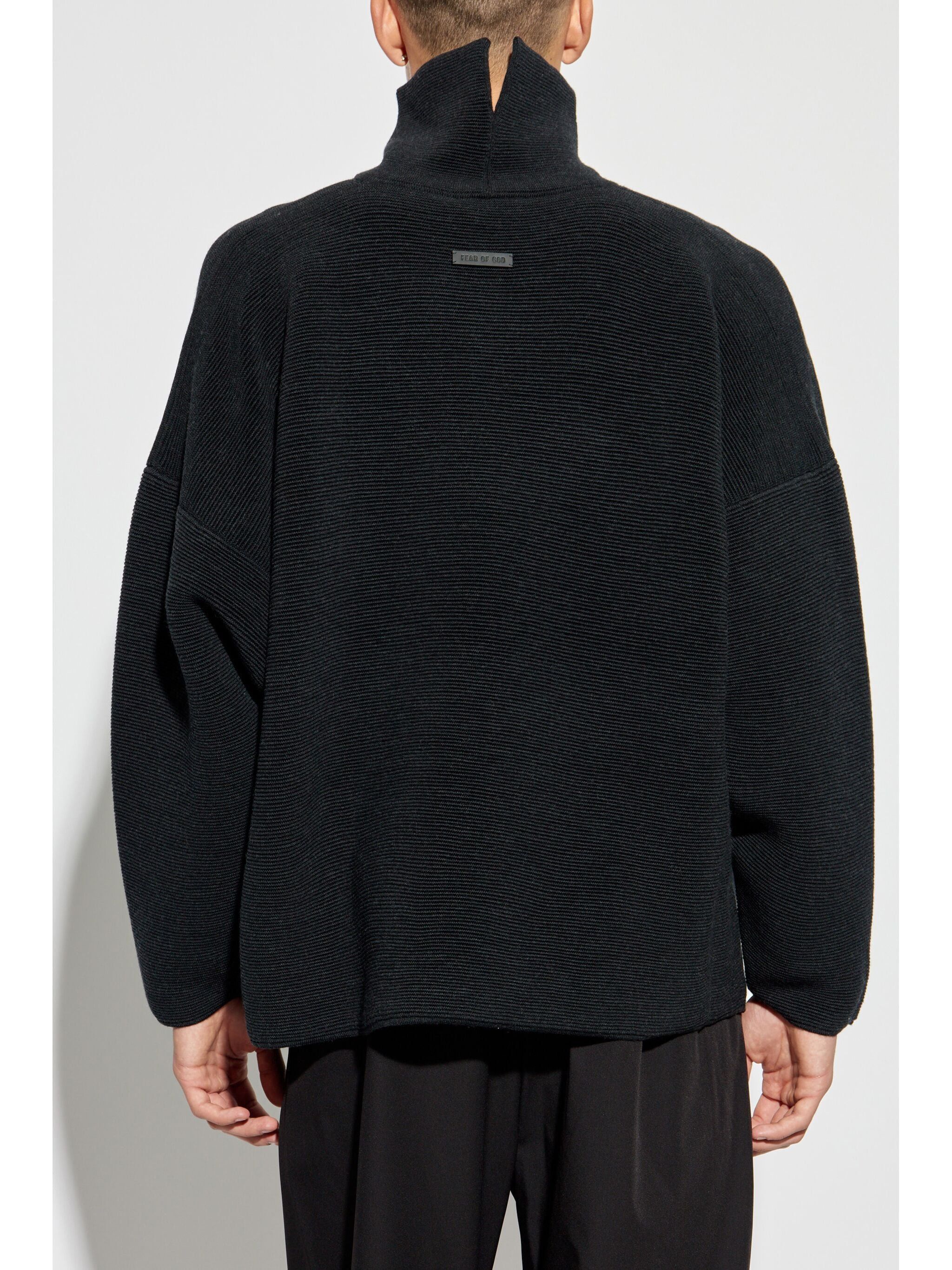 Fear of God o1s22i1n1024 High-Neck Ottoman Pullover Sweater in Black Size US S / EU 44-46 / 1 - 4 Thumbnail