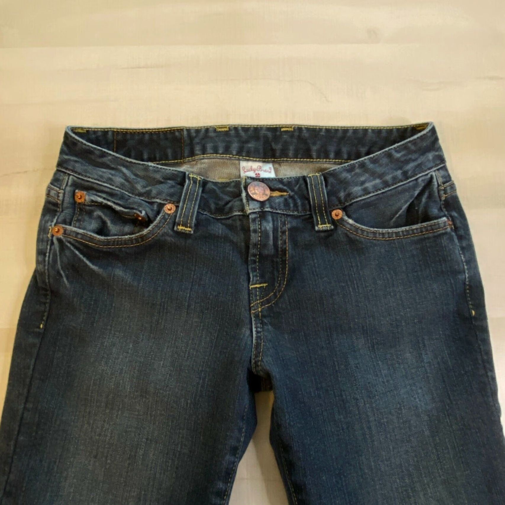 Lucky Brand Lucky Brand Women's Cropped Dark Blue Jeans 0/25 Size 25" / US 0 / IT 36 - 2 Thumbnail