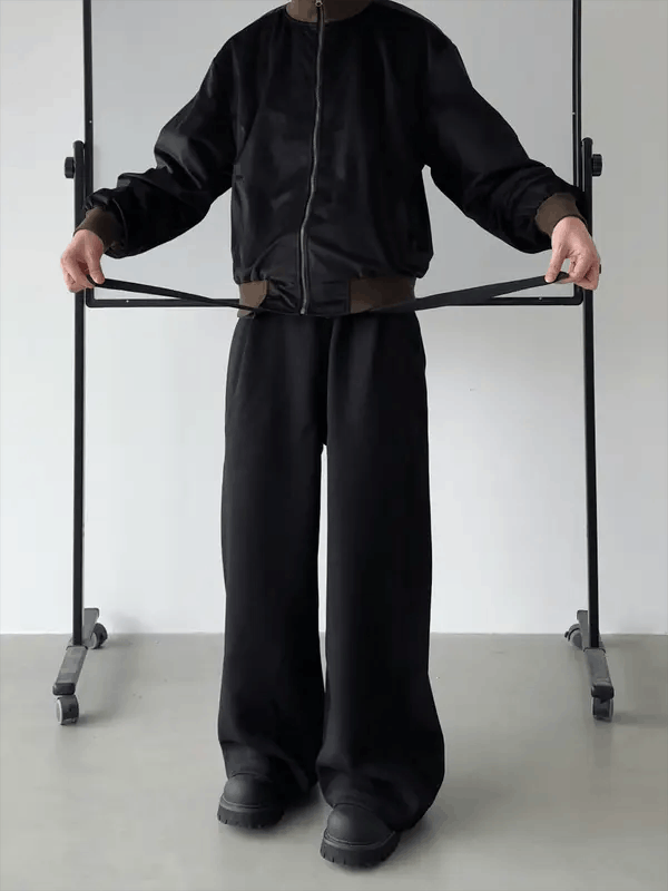 Jean Matsuzaka x Maki Black Wide Leg Sweatpants Size US 32 / EU 48 - 1 Thumbnail