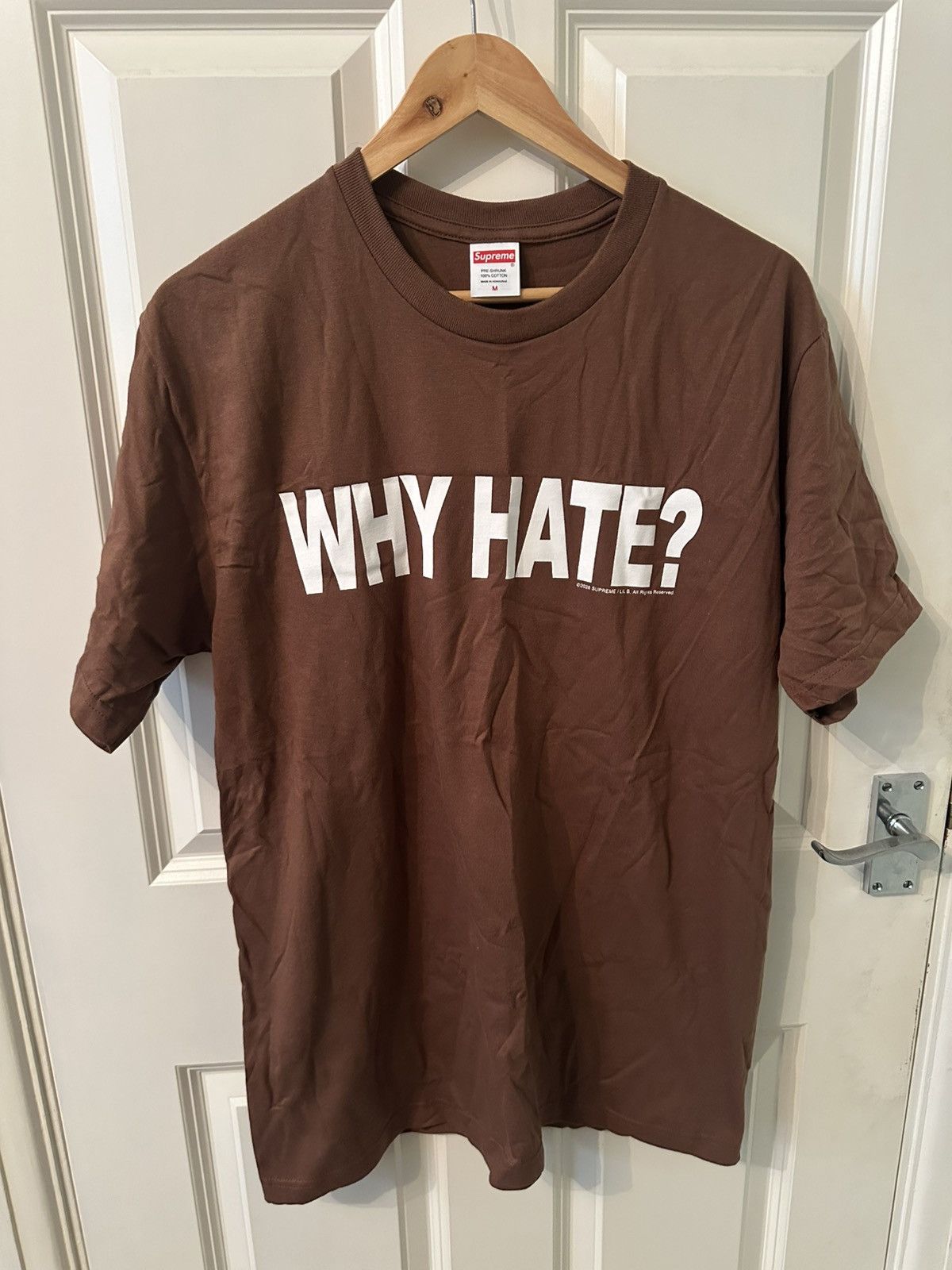 Supreme XL Supreme Lil B Based Tee Why Hate? black t-shirt tee