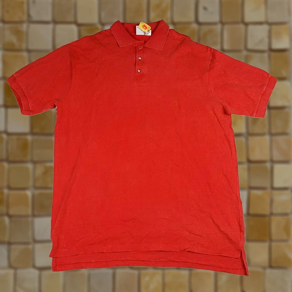 Vintage VINTAGE Whang Polo Shirt Cat: Polo Shirt Men 3XL Red 90s Grunge Surf Sports Cotton Short Sleeve Collared Shirt Size US XXL / EU 58 / 5 - 1 Thumbnail