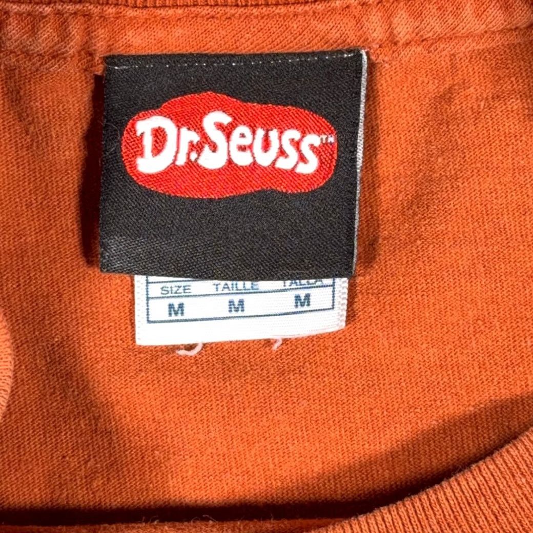 Vintage VINTAGE Dr Seuss Shirt Adult MEDIUM Orange Green Eggs Ham Book Character Y2K Mens T-Shirt Crew Neck Short Sleeve Cotton Size US M / EU 48-50 / 2 - 4 Thumbnail