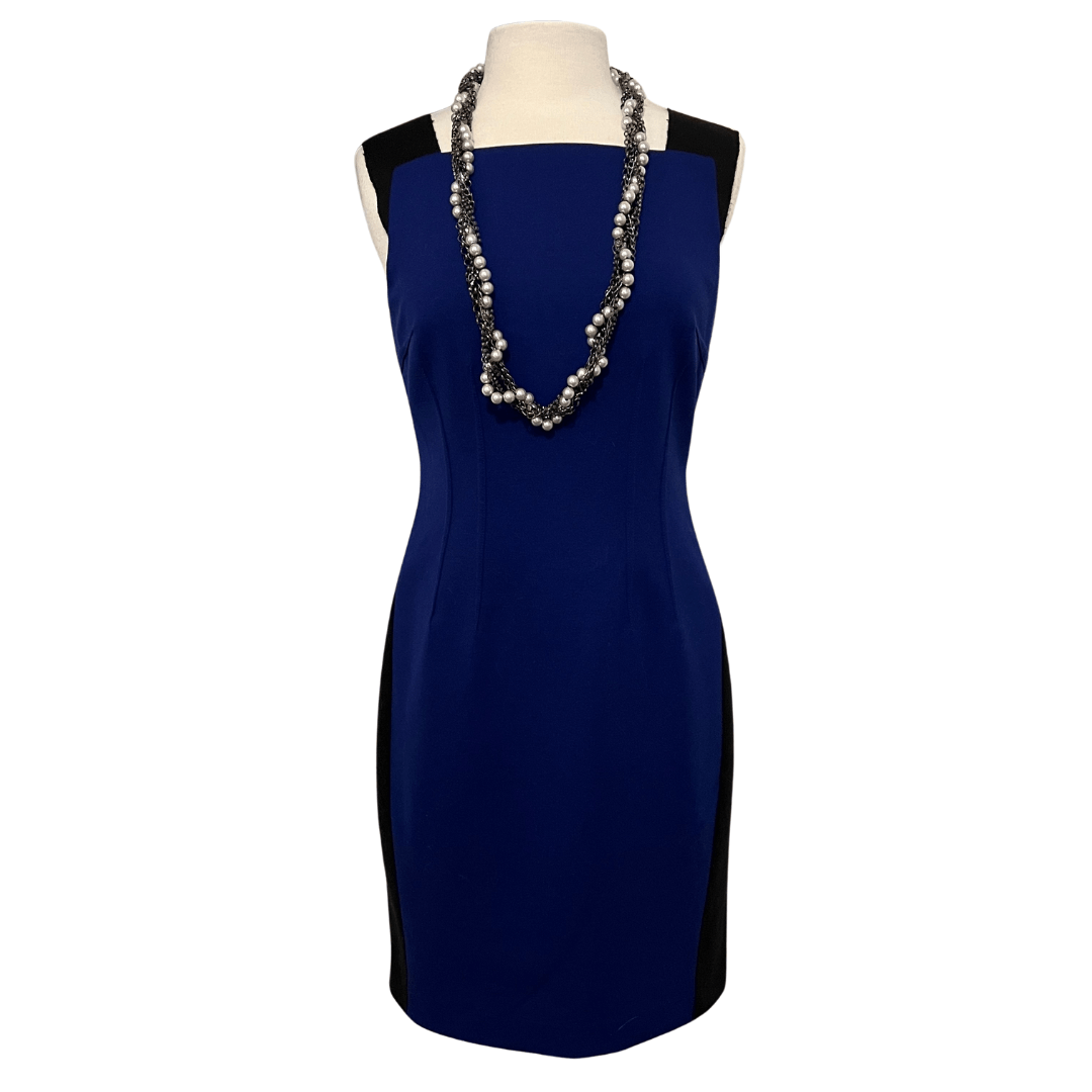 Elie Tahari T. Tahari Color Block Sheath Dress Size 6 Size M / US 6-8 / IT 42-44 - 4 Thumbnail