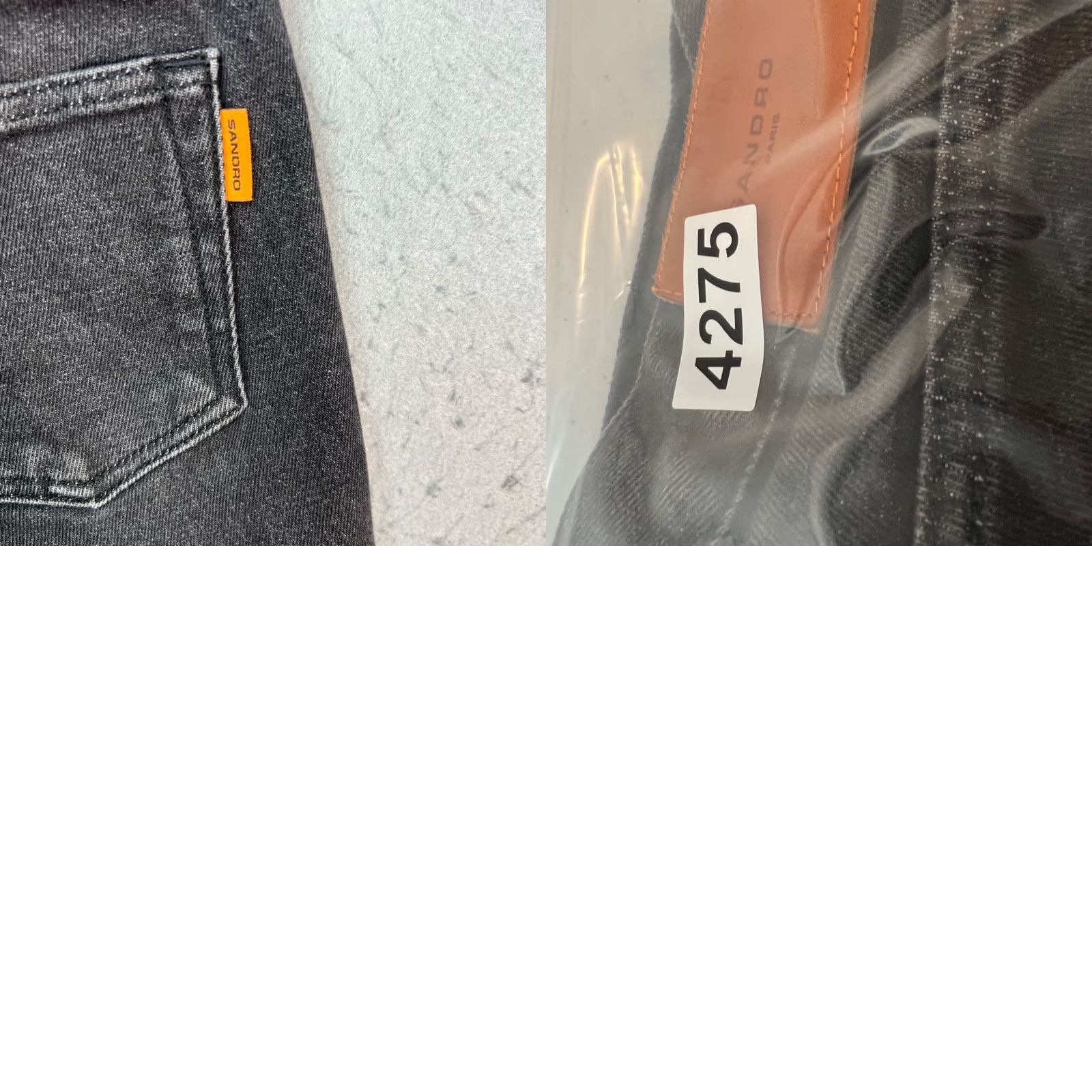 Sandro Sandro Skinny Jeans Sandro Womens Size 29 Black Denim Jeans Skinny 5-Pocket Regular Womens 29 Black Cotton Blend Denim Size 29" - 9 Thumbnail