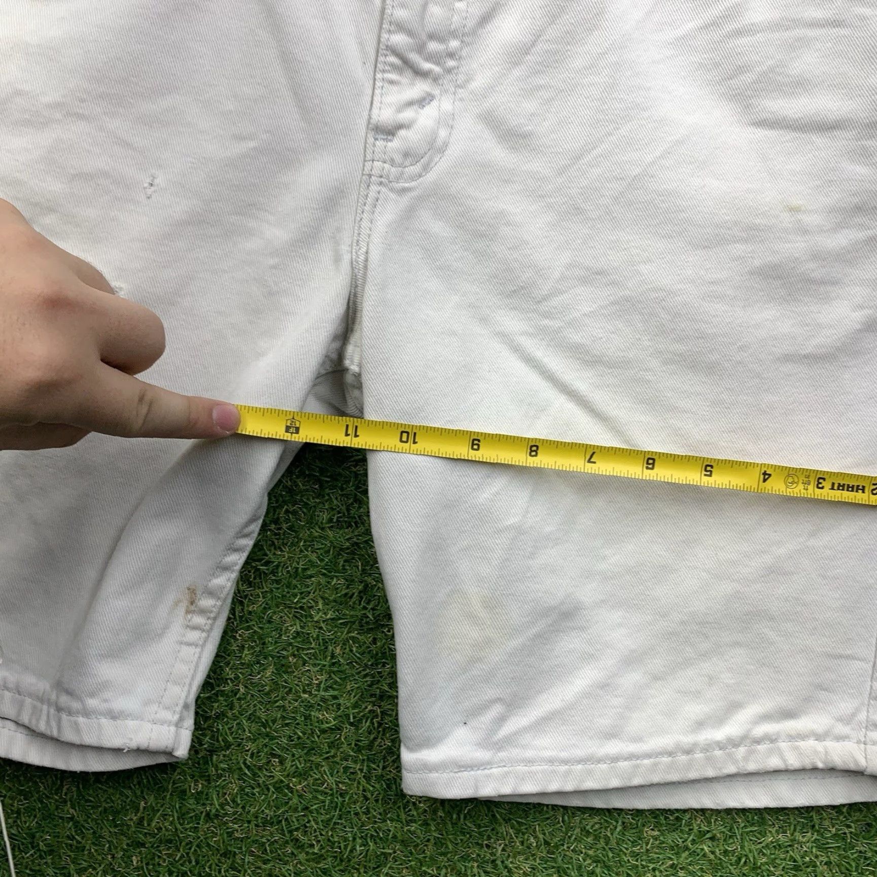 Levi's VINTAGE Levi's 505 Jean Shorts Men 34 Denim Jorts Light Wash 90s Baggy Bermuda Casual Pockets 5-Pocket Levi Strauss White Denim Shorts Men Size US 34 / EU 50 - 5 Thumbnail