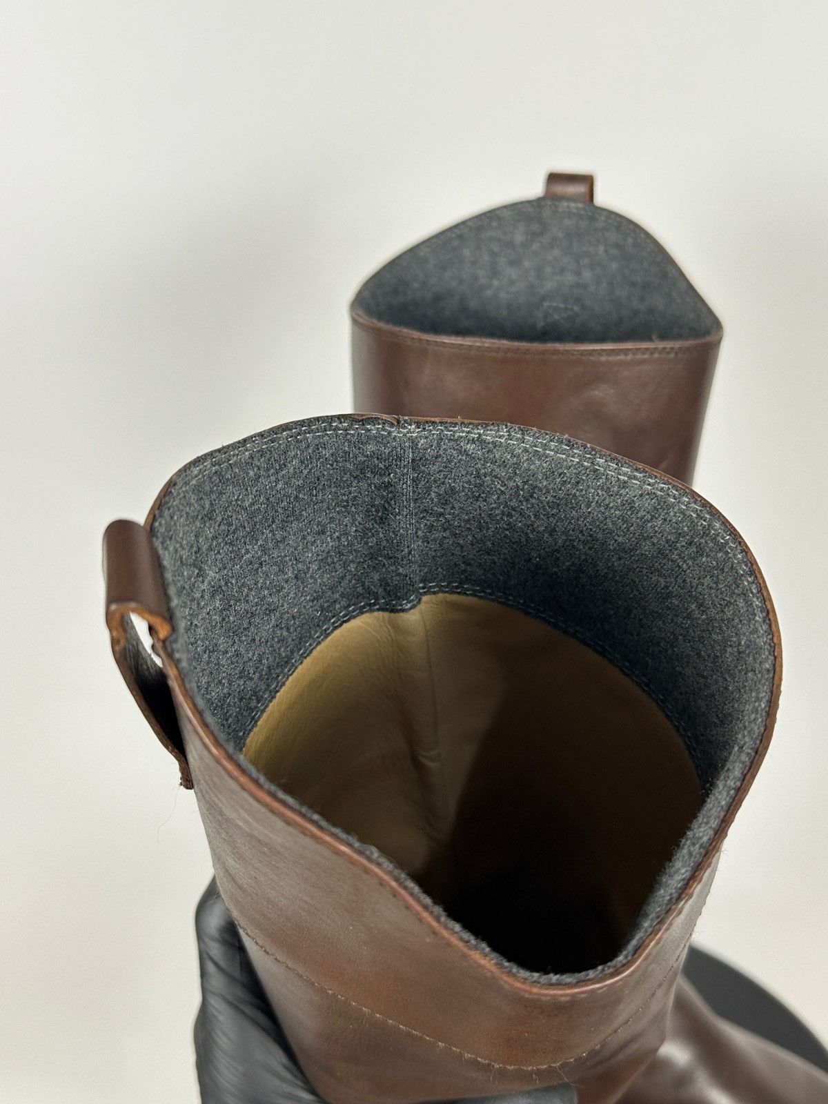 Brunello Cucinelli Brunello Cucinelli Brown Leather Riding Boots Size US 10 / IT 40 - 23 Thumbnail
