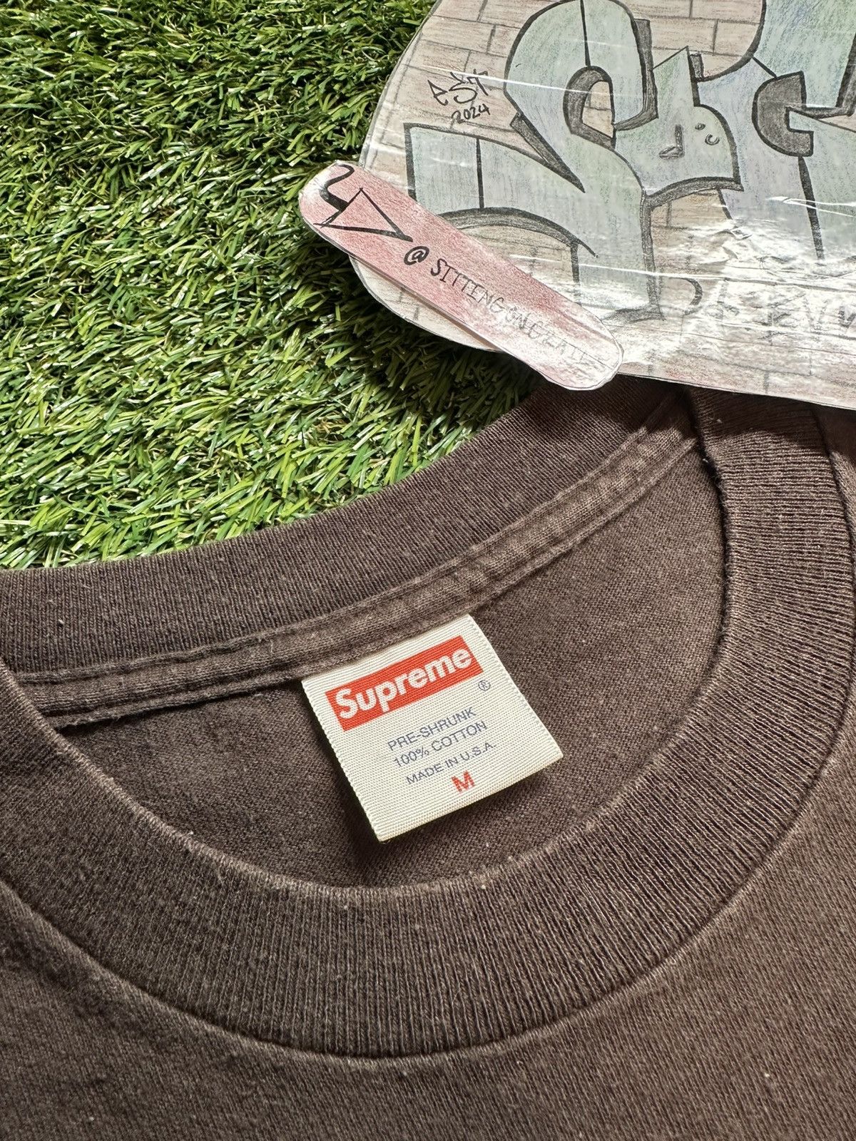 Supreme SS03 Supreme Mr.Cloudy Tee Size Medium Brown Vintage Size US M / EU 48-50 / 2 - 4 Thumbnail