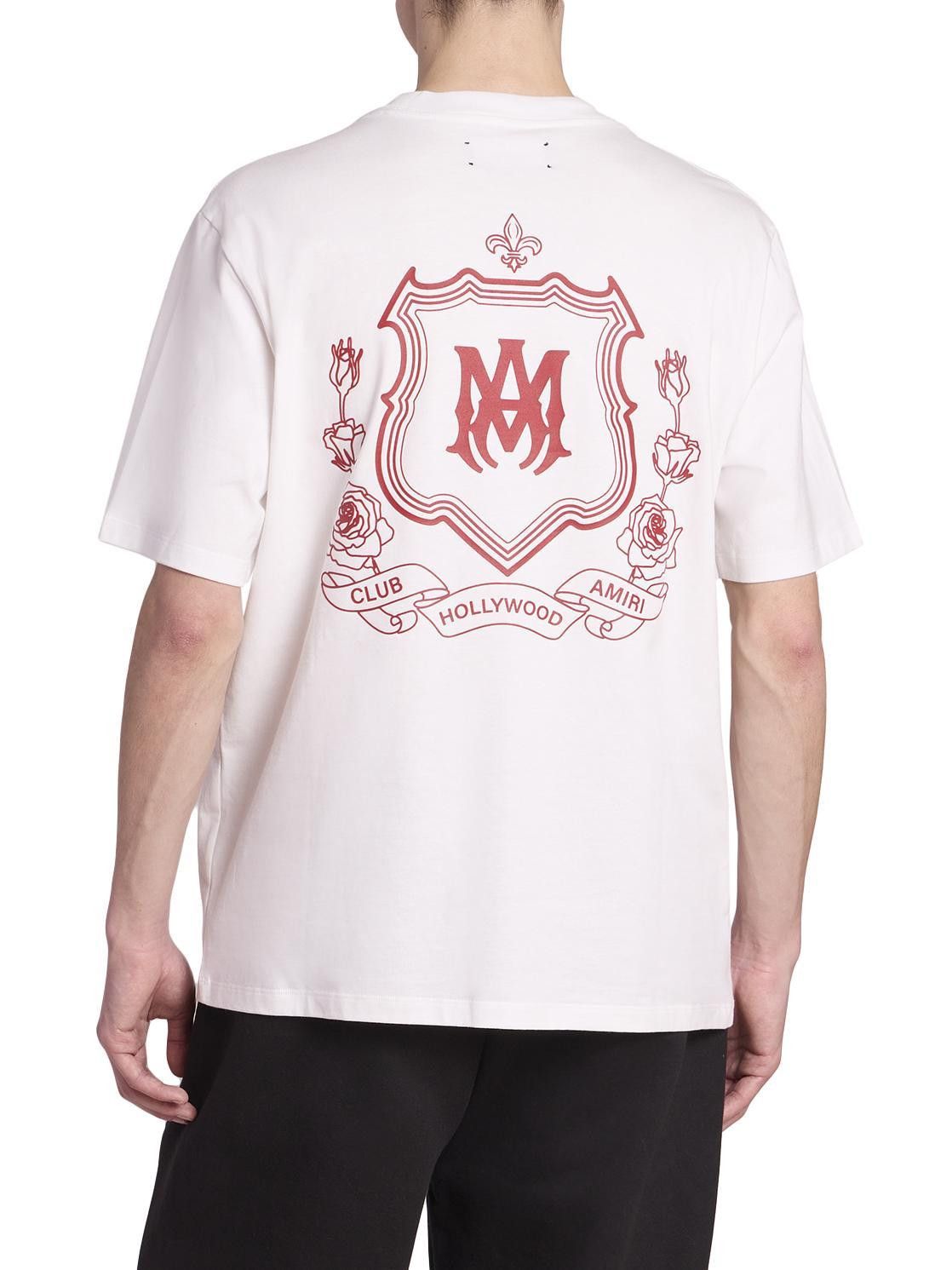 Amiri os11x1225 Ma Crest Cotton T-Shirt in White Size US S / EU 44-46 / 1 - 4 Thumbnail