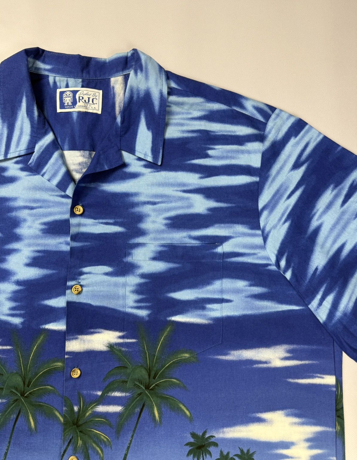 Vintage RJC Made in USA Hawaiian Floral Surf Button Up Shirt Mens XL Size US XL / EU 56 / 4 - 5 Thumbnail