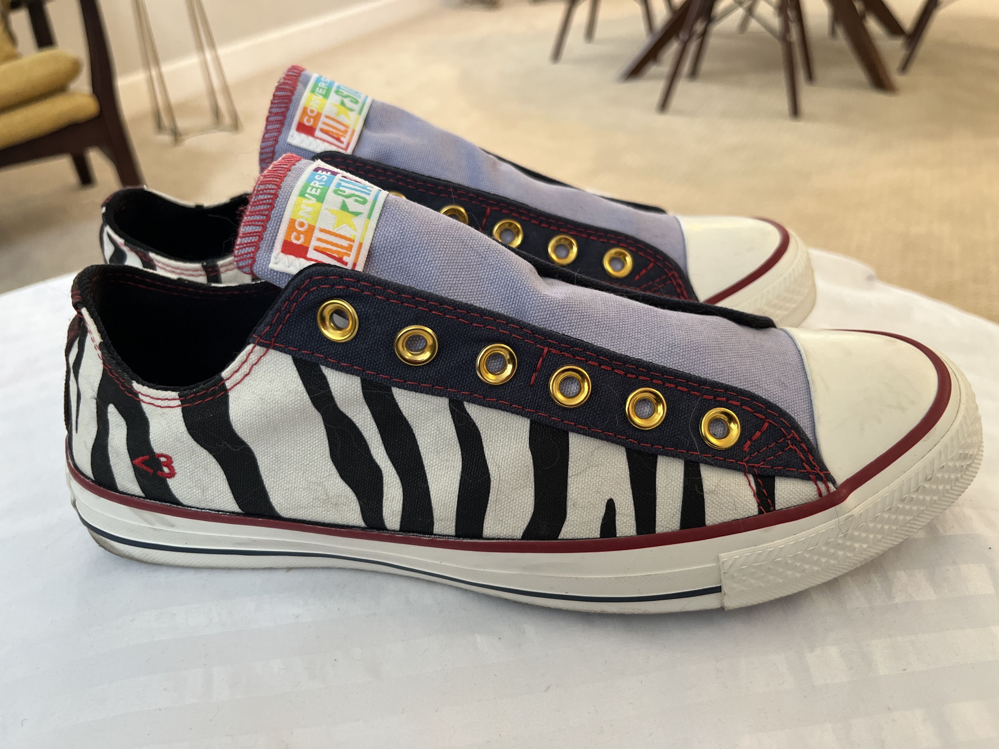 Converse Converse Chuck Taylor Zebra Slip-On Custom Pride Mens 8 Size US 8 / EU 41 - 2 Thumbnail