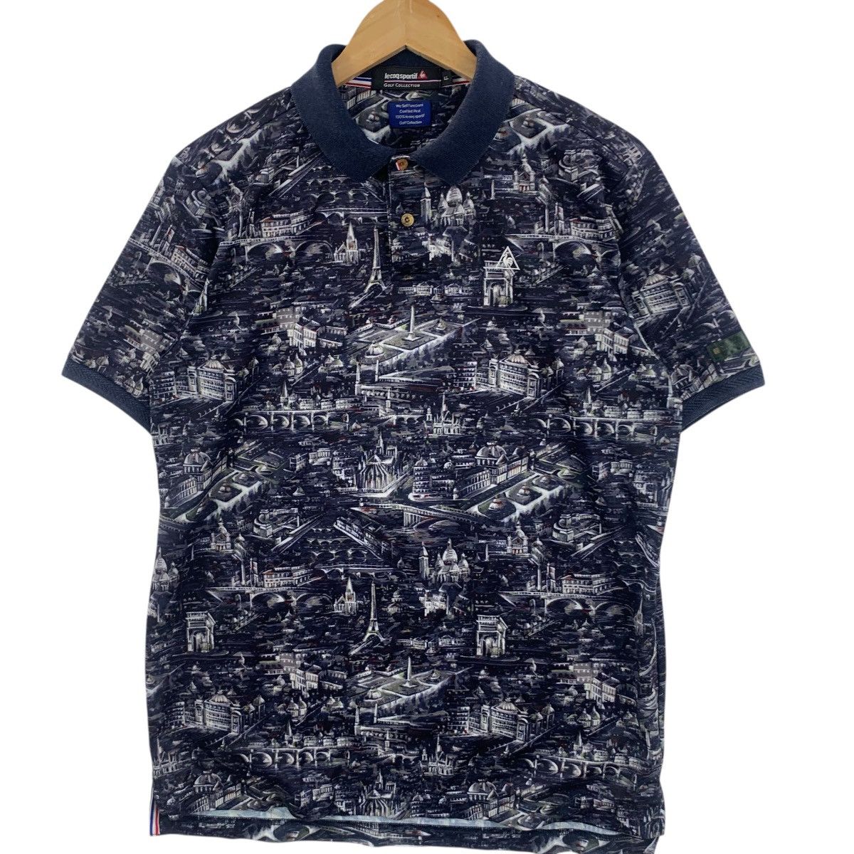 Le Coq Sportif Vintage LE COQ SPORTIF Golf Collection AOP Polo Tee Shirt o Size US L / EU 52-54 / 3 - 4 Thumbnail