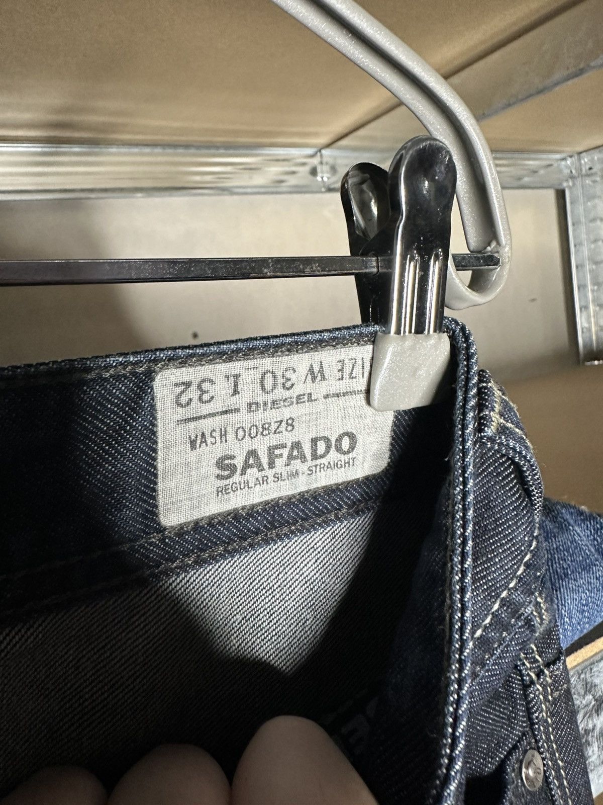 Diesel Diesel Safado Regular Slim-Straight Jeans Size 30 x 32 Size US 30 / EU 46 - 6 Thumbnail