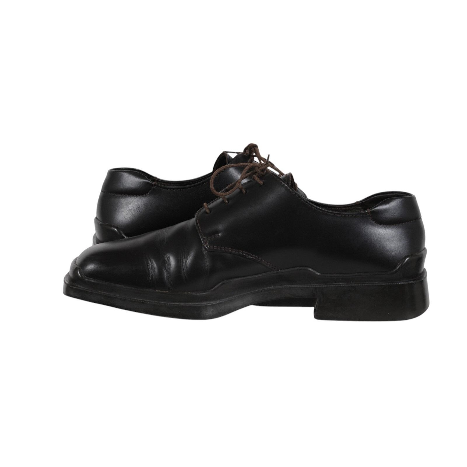 Prada Prada AW99 Vtg Square Toe Lace Up 11 UK 10 Dark Brown Leathe Size US 11 / EU 44 - 9 Thumbnail