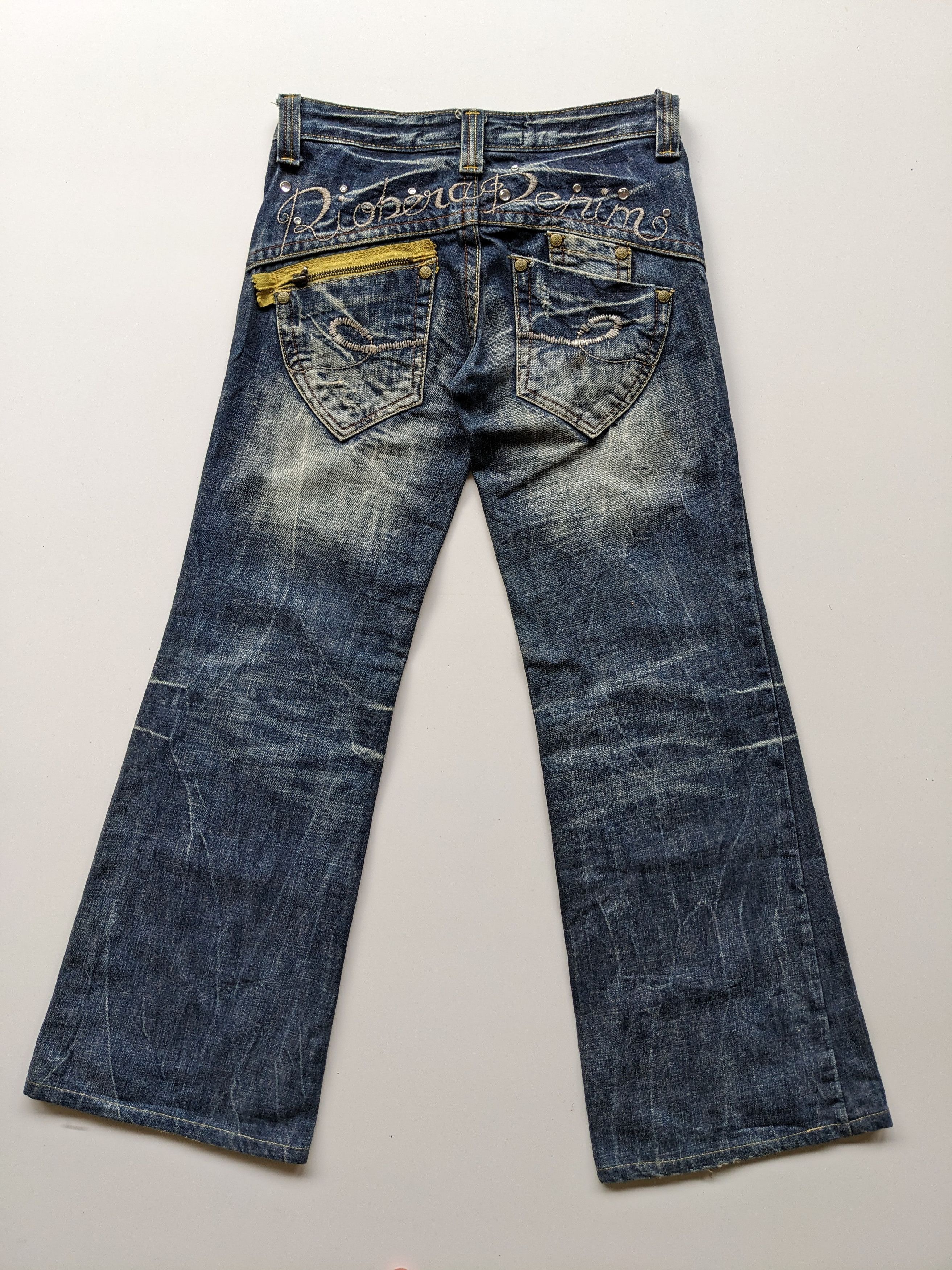 If Six Was Nine × Japanese Brand Riobera flare jeans clawmark denim Size US 29 - 2 Thumbnail