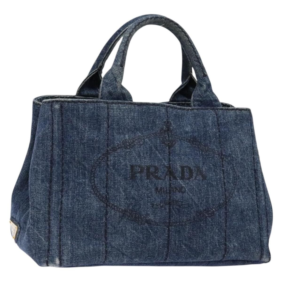 Prada Prada Canapa Convertible Tote Denim Size ONE SIZE - 1 Thumbnail