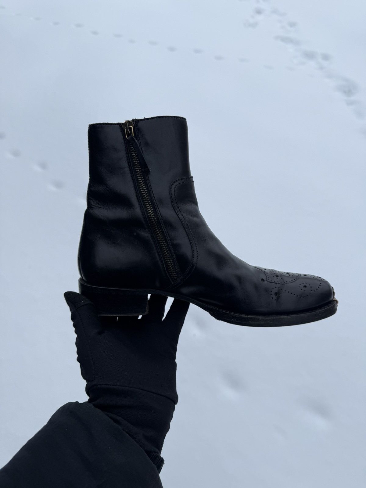 Miu Miu Miu Miu ankle boots leather black metal women hig size 38 Size US 8 / IT 38 - 8 Thumbnail