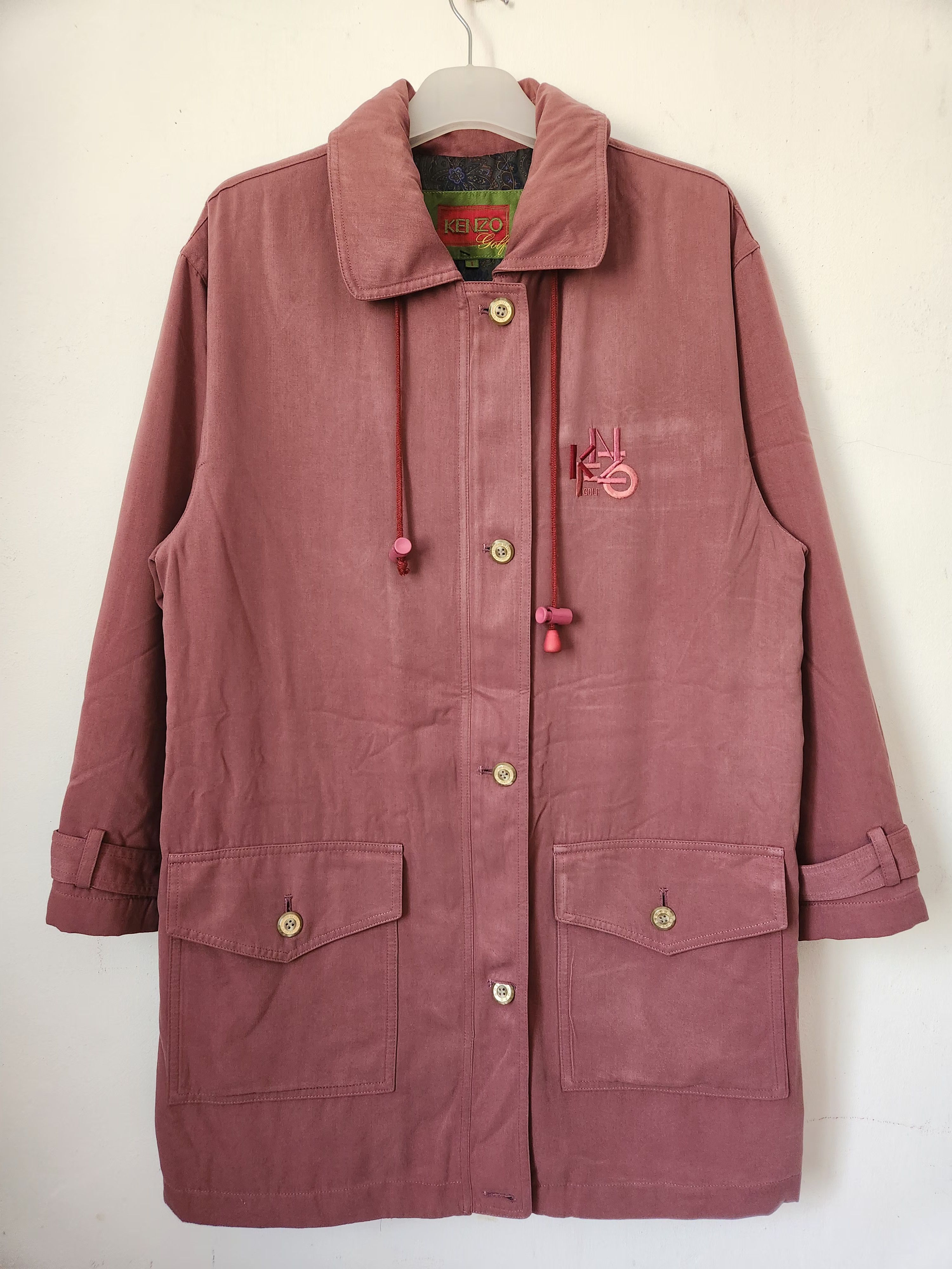 Kenzo Kenzo long jacket marroon Size US L / EU 52-54 / 3 - 1 Thumbnail