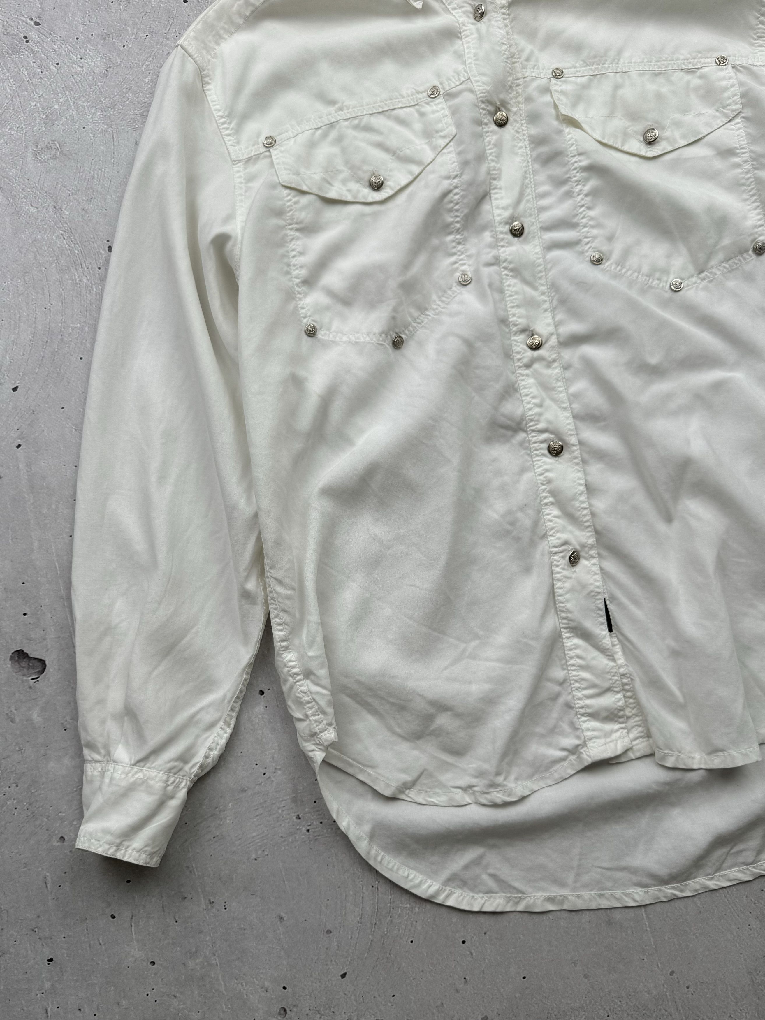 Versace Jeans Couture × Vintage Versace Jeans Couture Vintage Worn Shirt Size US M / EU 48-50 / 2 - 2 Thumbnail