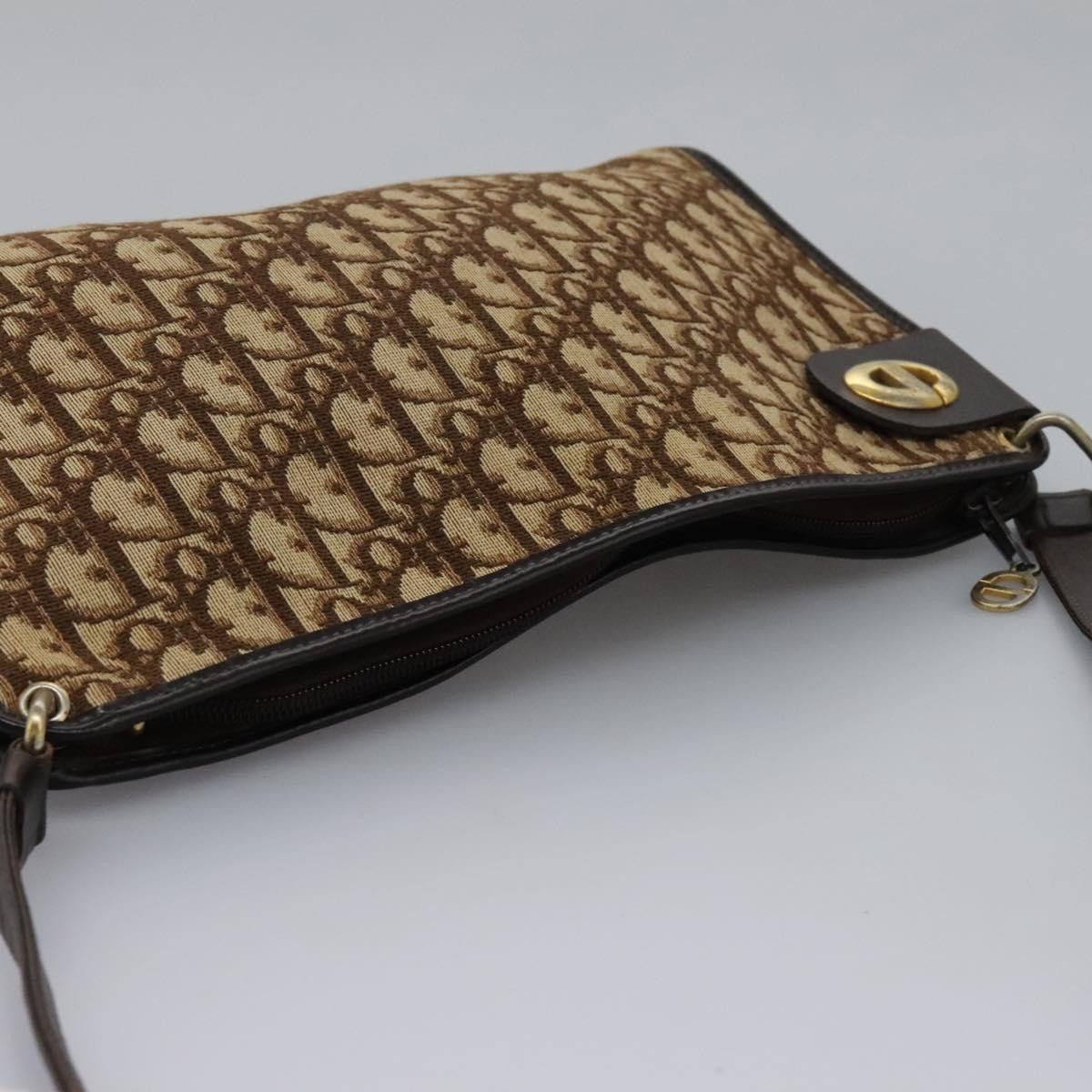 Dior DIOR Trotter Canvas Shoulder Bag Brown Size ONE SIZE - 6 Thumbnail