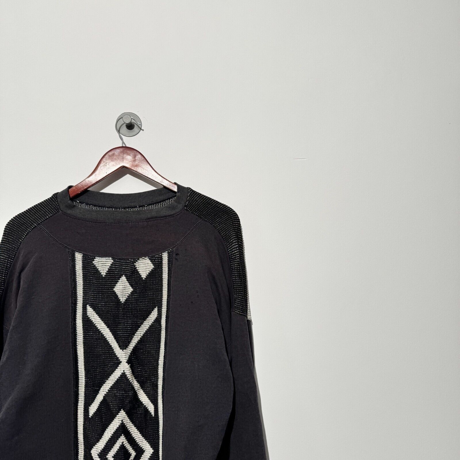 Vintage Vintage Unisex Black Acrylic Sweater Size M Regular Fit Size US M / EU 48-50 / 2 - 6 Thumbnail