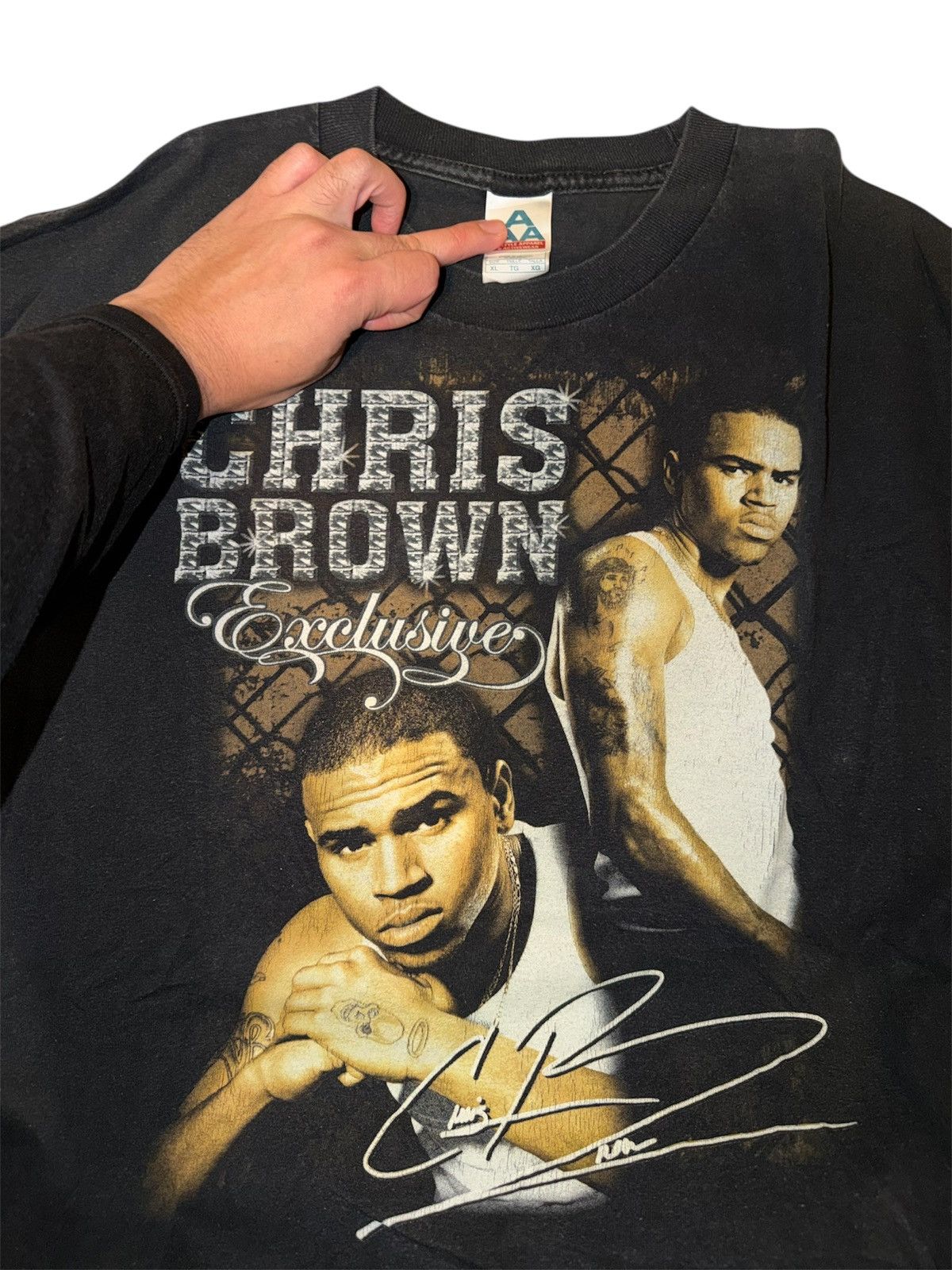 Vintage Vintage 2000s ‘Chris Brown Exclusive Tour’ T-shirt Size US XL / EU 56 / 4 - 3 Thumbnail