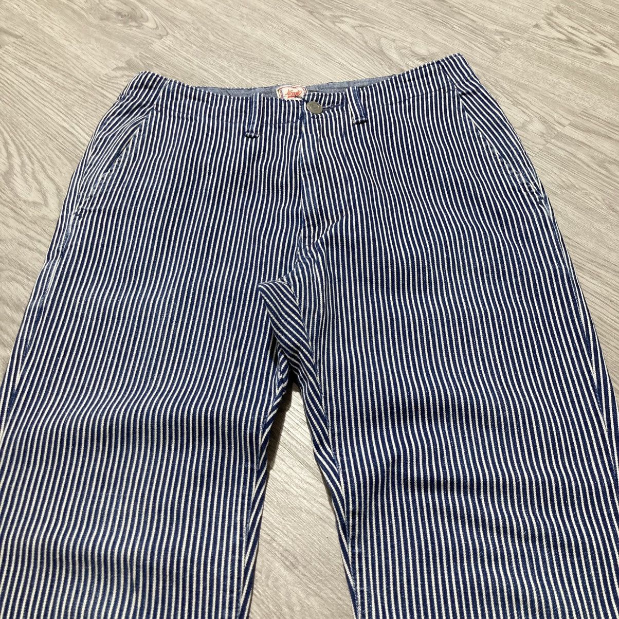 45rpm 🇯🇵 Vintage 45rpm Japan Hickory Stripe Pants Made In Japan Size US 27 - 4 Thumbnail