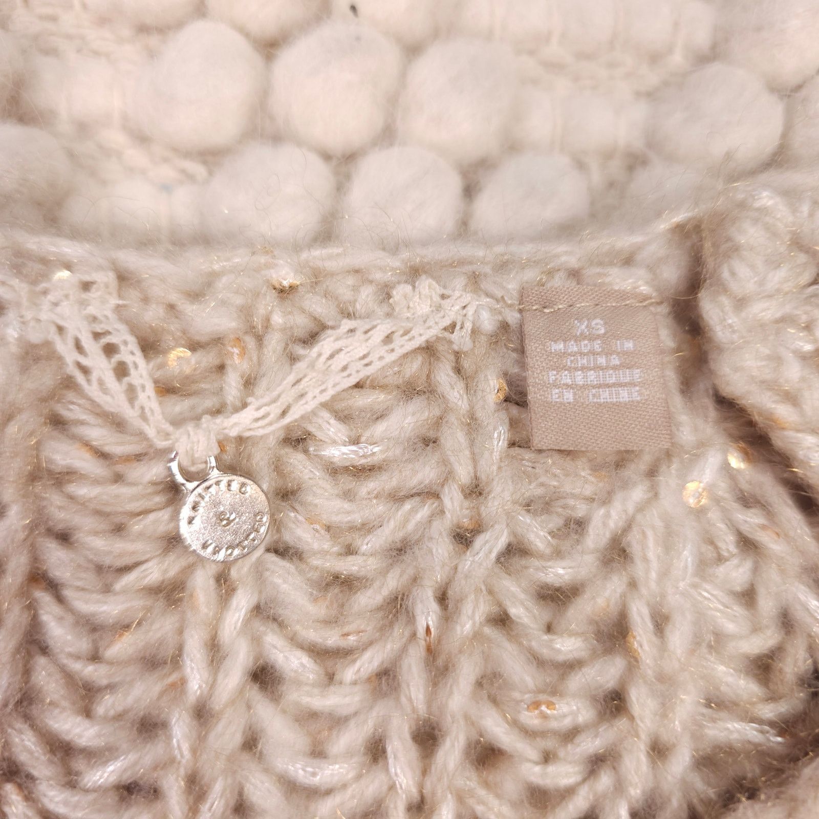 Anthropologie Anthropologie Knitted & Knotted Sunstitch Sequin Sweater XS Size XS / US 0-2 / IT 36-38 - 6 Thumbnail