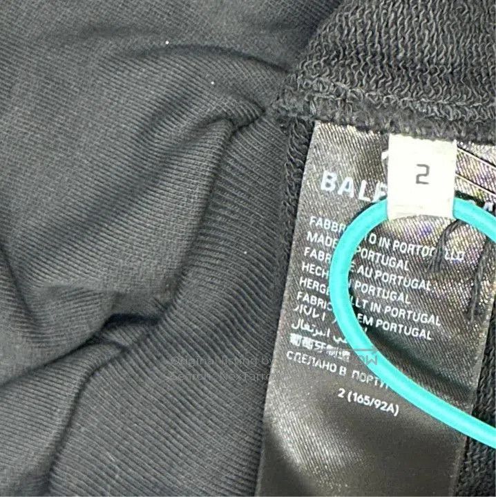 Balenciaga Balenciaga Men's Black Graphic Sweatshirt. Size US L / EU 52-54 / 3 - 3 Thumbnail