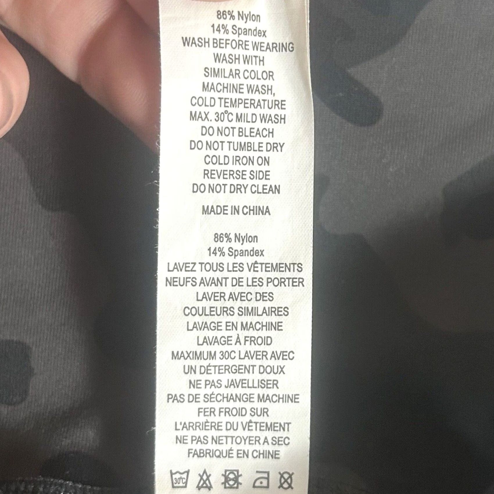 Vintage Zyia Active Capri Leggings Womens 2 Gray Camo Stretch Athletic Gym Run Yoga Leggings Size 26" / US 2 / IT 38 - 3 Thumbnail