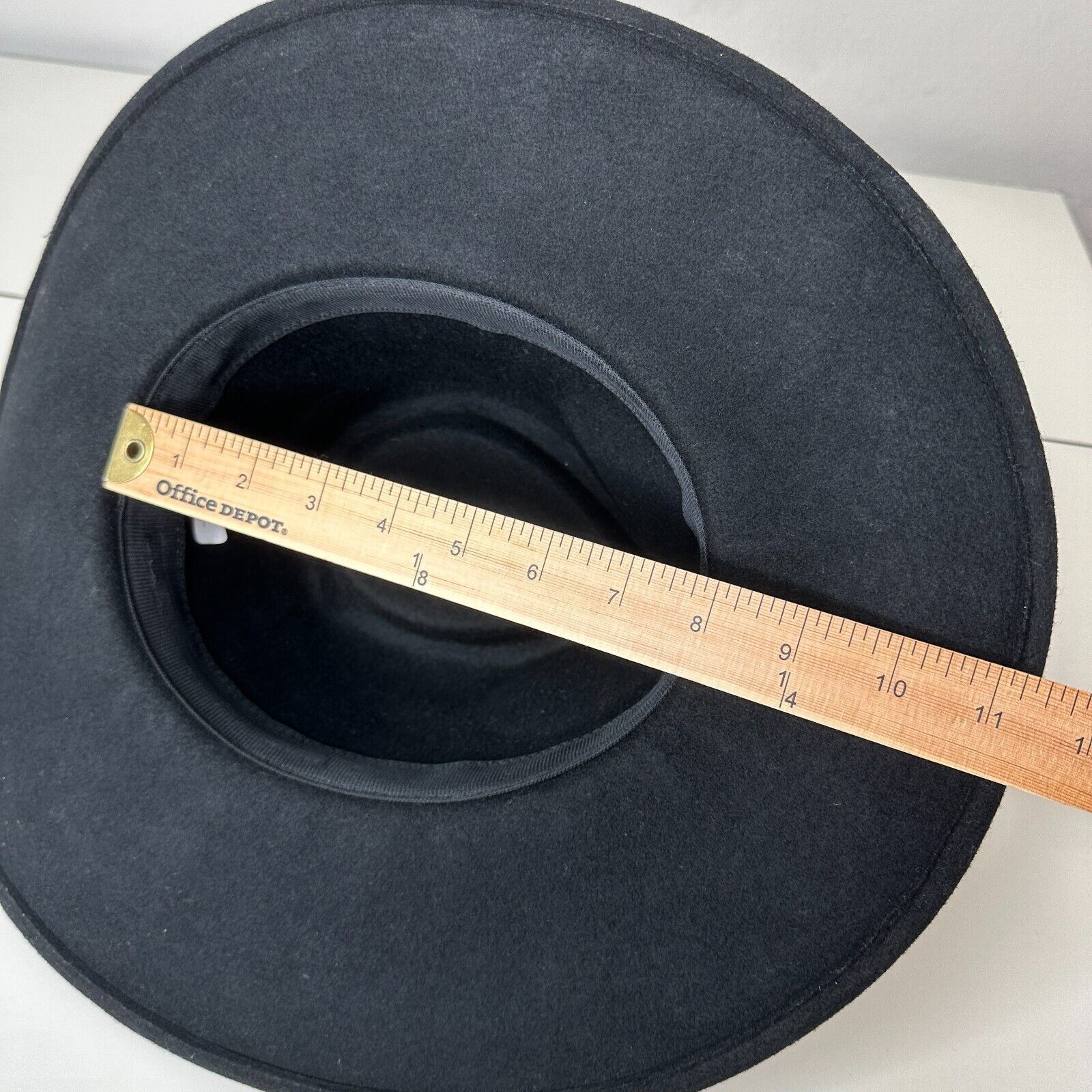 Other NWOT Black Teardrop Round Wide Brim Wool Fedora Unisex Size ONE SIZE - 14 Thumbnail