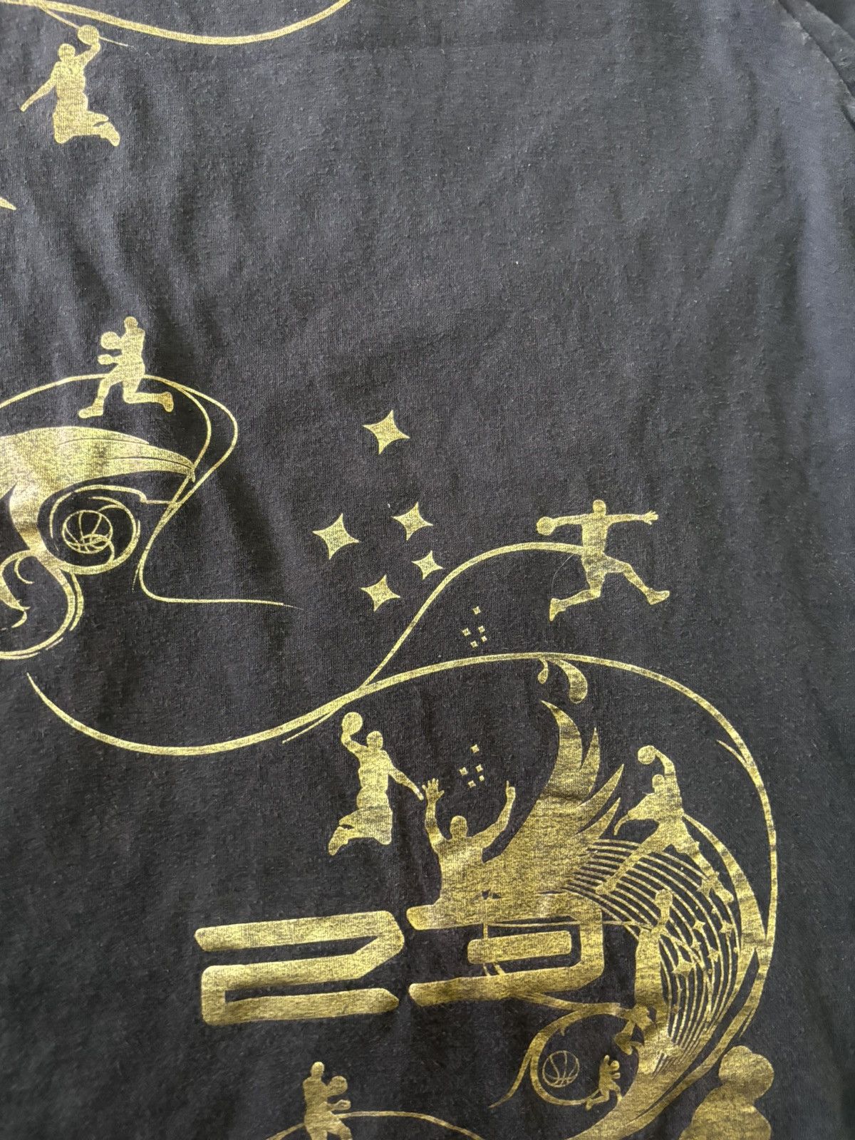 Jordan Brand × Nike × Vintage VTG JORDAN BLACK/GOLD JUMP MAN OVP Size US XL / EU 56 / 4 - 4 Thumbnail
