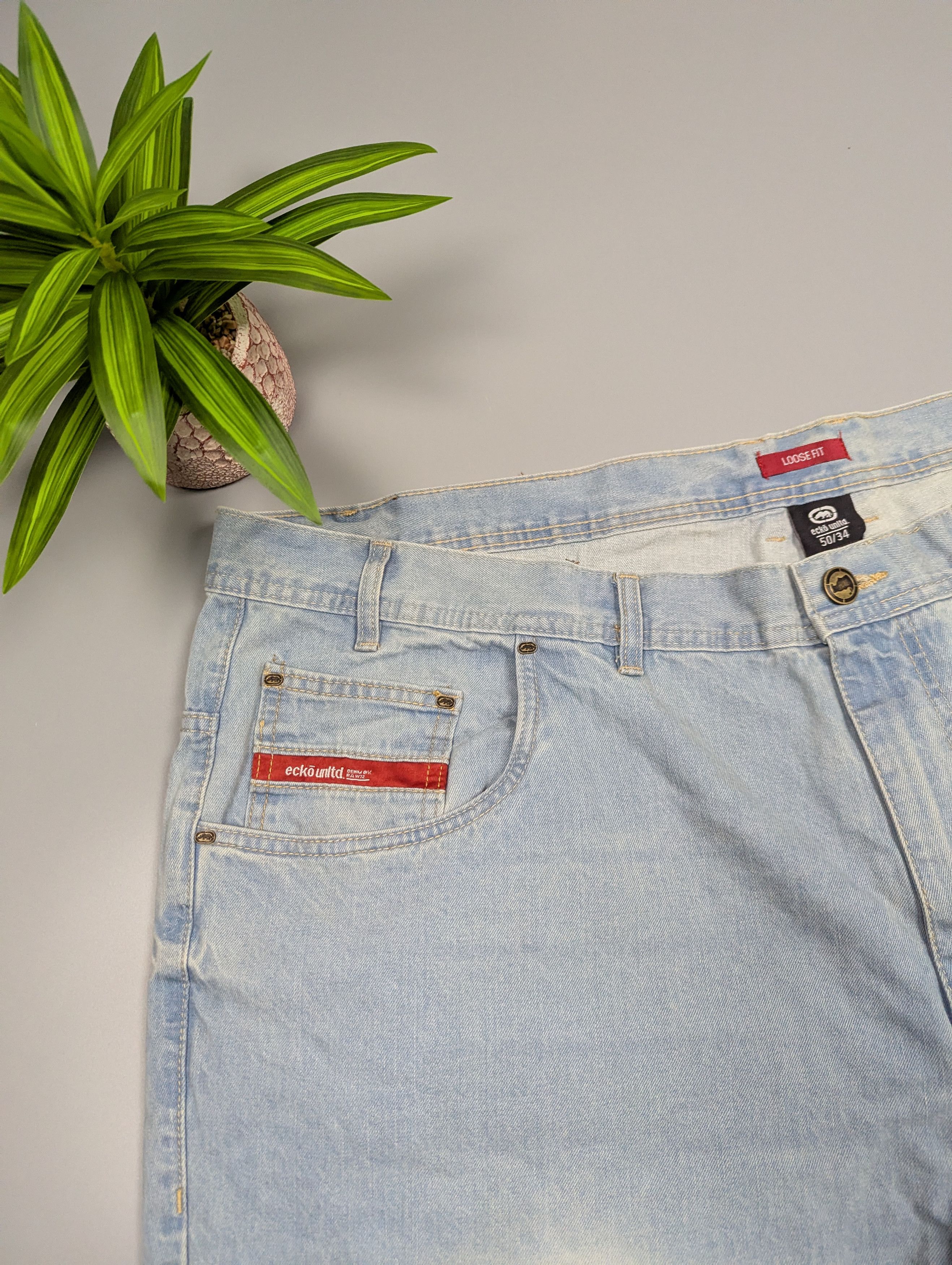 Ecko Unltd. NEW Ecko Unltd. "Fat Bro" Y2K Baggy Jeans W50 L34 Size US 44 / EU 60 - 15 Thumbnail