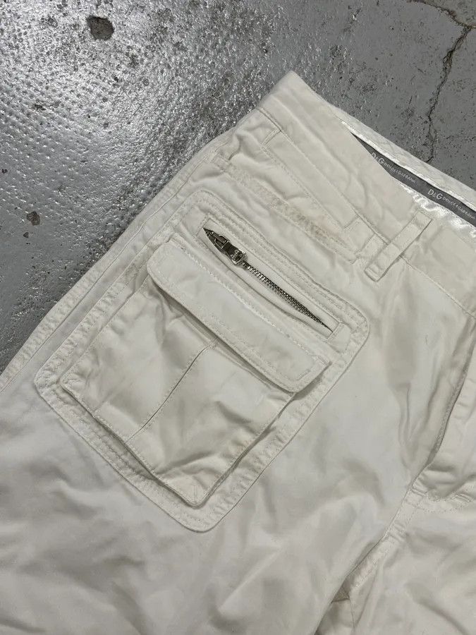Dolce & Gabbana SS2003 Dolce & Gabbana White Creamy Cargo Shorts Size US 32 / EU 48 - 9 Thumbnail