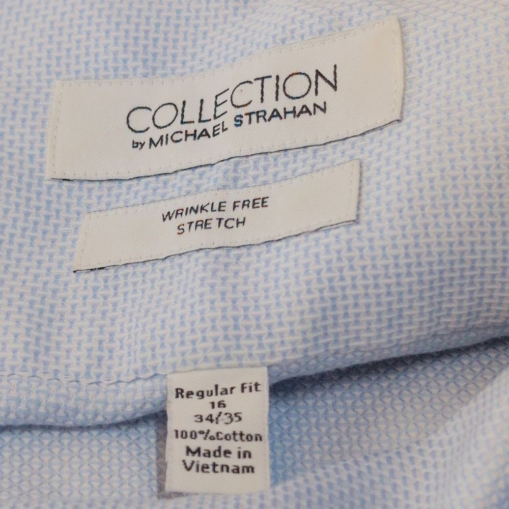 Designer Collection By Michael Strahan sz 16 34/35 Men's Blue Dress Size US L / EU 52-54 / 3 - 5 Thumbnail
