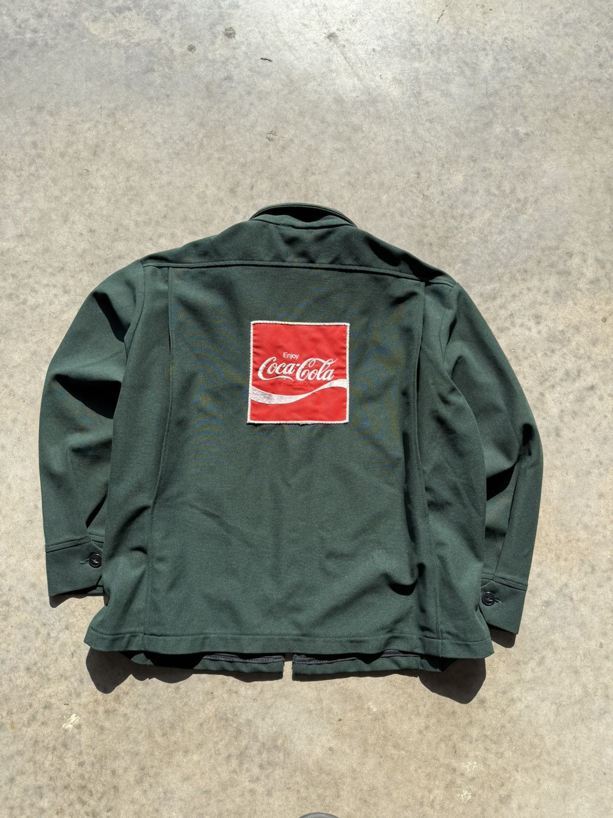 Coca Cola × Vintage Crazy Vintage 1960s Coca-Cola Uniform Zipup Jacket Size US L / EU 52-54 / 3 - 4 Thumbnail