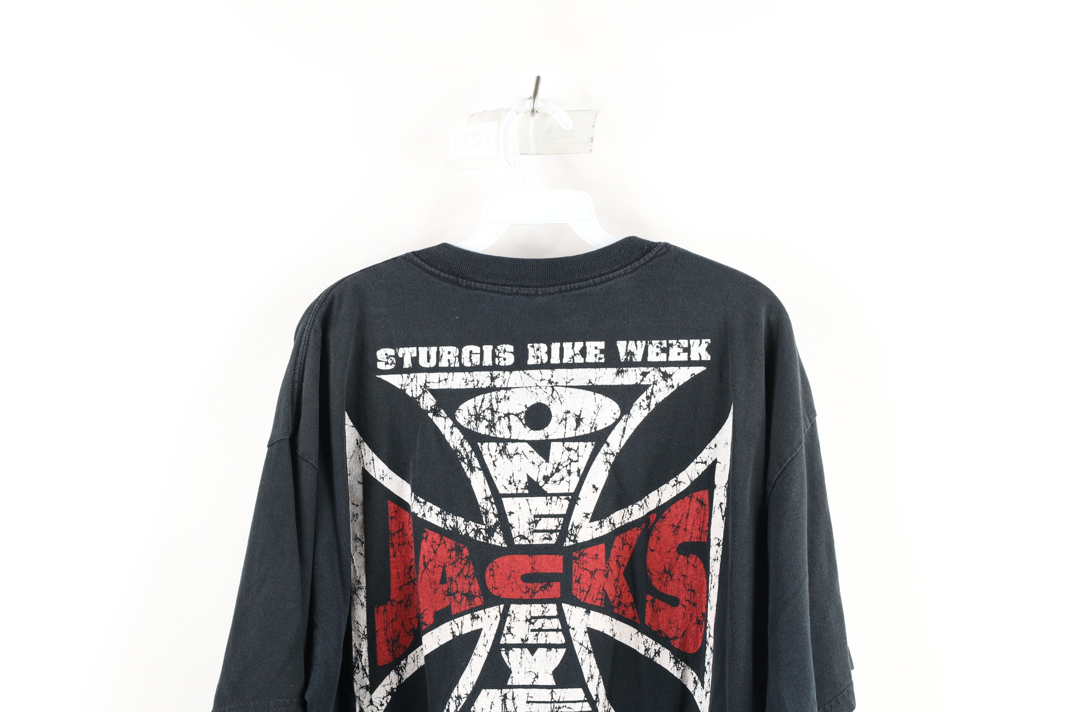 Vintage Vintage Out One Eyed Jacks Sturgis Motorcycle Rally T-Shirt Size US XL / EU 56 / 4 - 10 Thumbnail