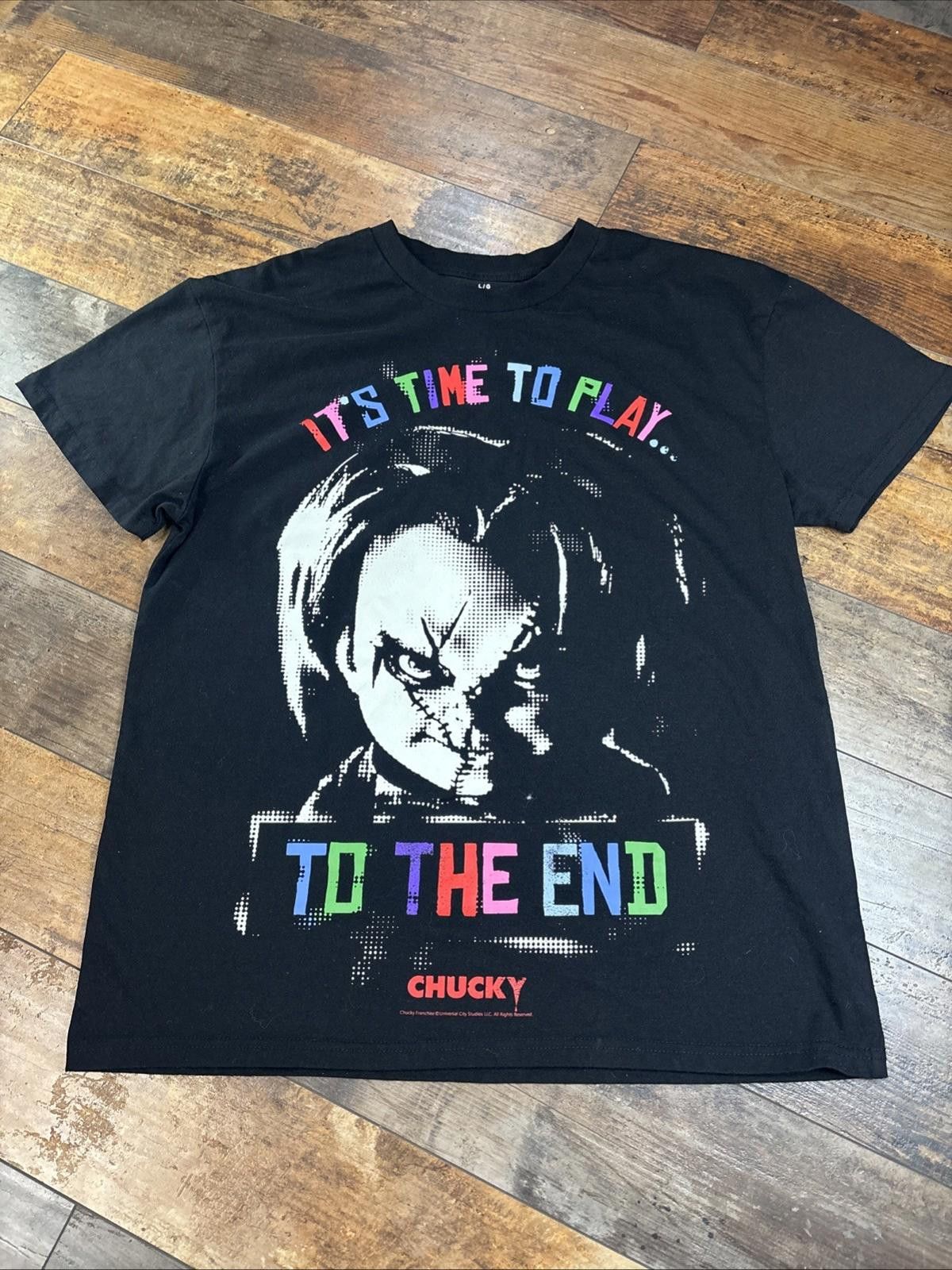 Mad Engine Chucky It’s Time To Play To The End T Shirt Mens Large NWT Size US L / EU 52-54 / 3 - 1 Thumbnail