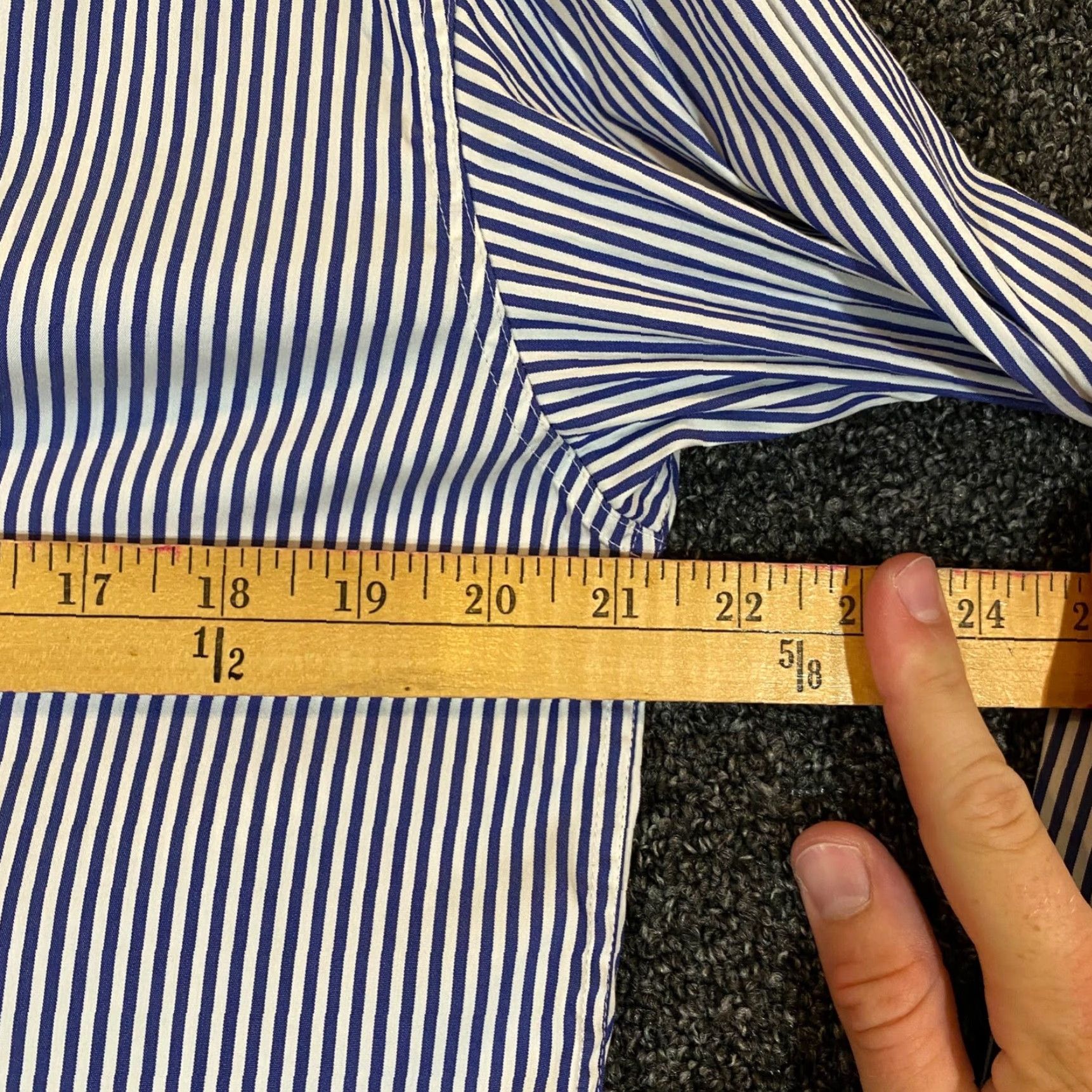 Theory THEORY Weekender Tie-Neck Button Up Long Sleeve Franklin Stripe Shirt Womens M Size M / US 6-8 / IT 42-44 - 5 Thumbnail