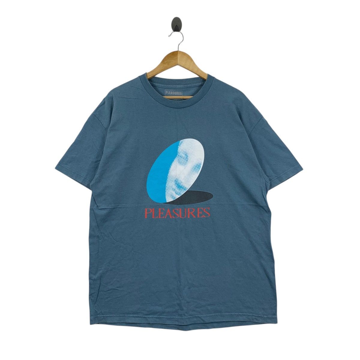 PLEASURES CD Sad Japanese Brand Streetwear Casual BigT-Shirt