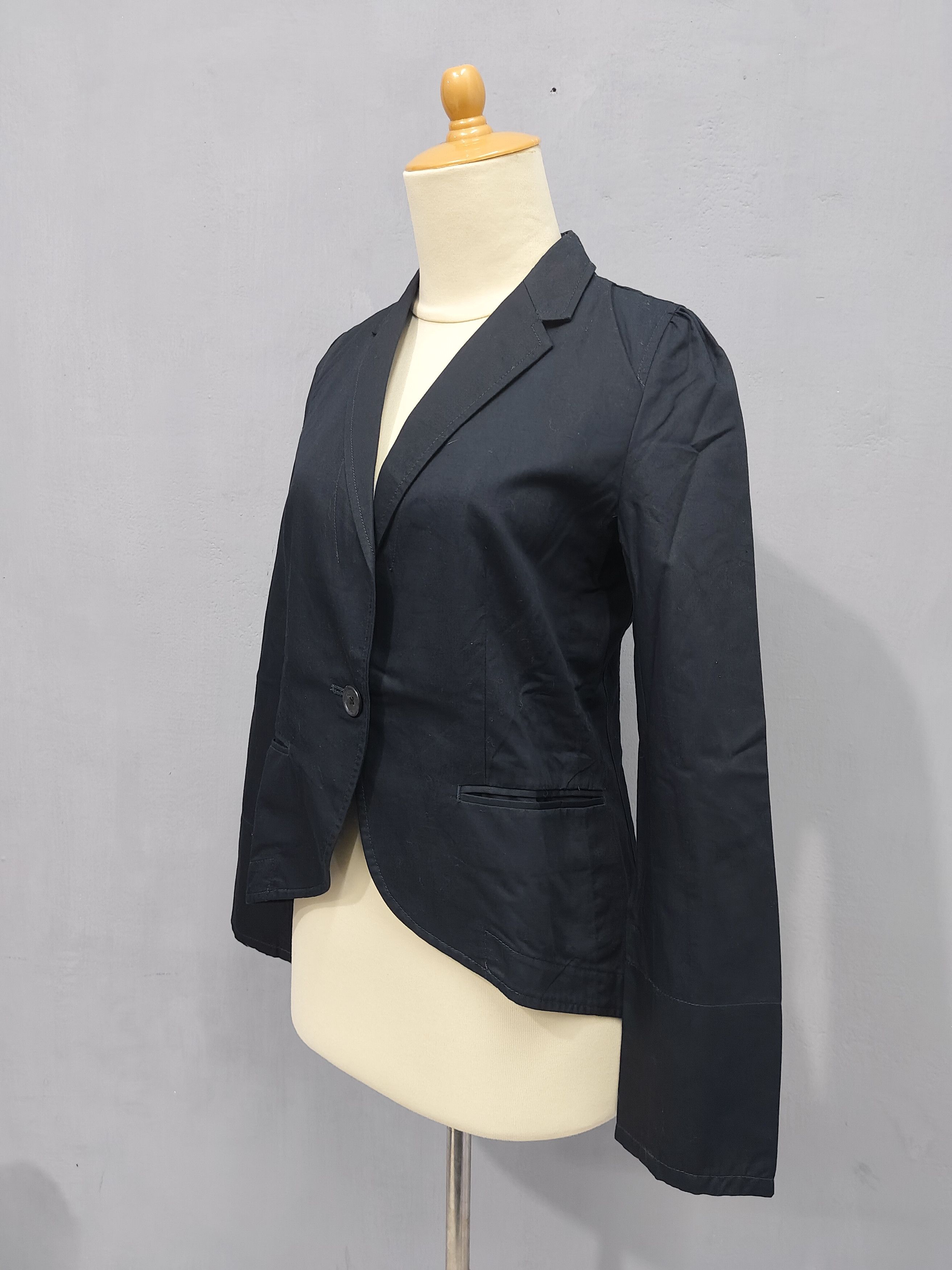 Frapbois Frapbois🇯🇵 Up-Down Curved Hem Minimal Tailored Blazer Size M / US 6-8 / IT 42-44 - 3 Thumbnail