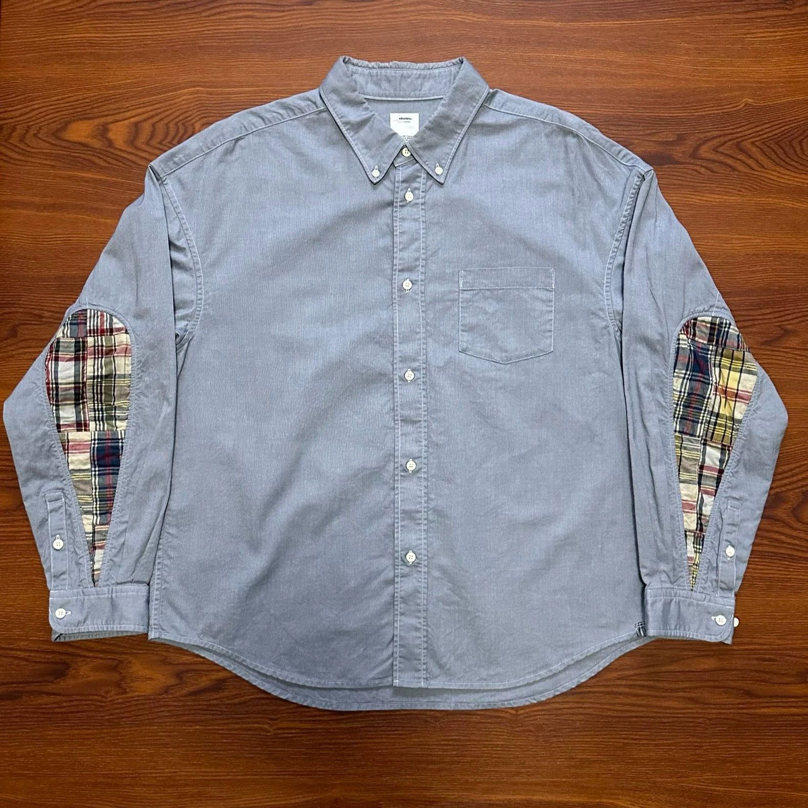 トップス visvim DEADWOOD CHAMBRAY L/S BLUE M] VISVIM 14AW Deadwood Chambray L/S Shirt Blue – StylisticsJapan.com